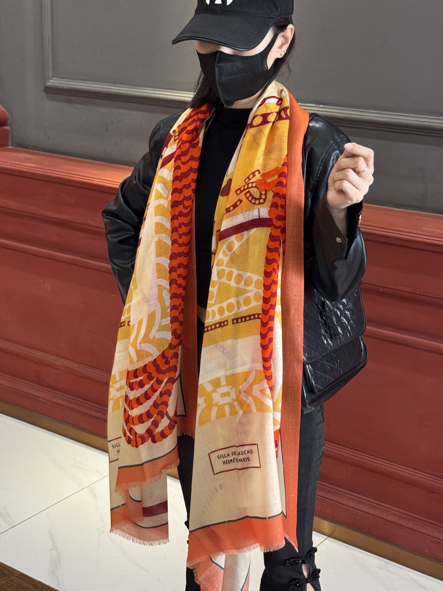  专柜同步 Hermes家买了都说好看【马鞍羊绒长巾】‼️推荐💕顶级工艺超值‼️爱马仕专柜爆款🎁🎁羊绒长