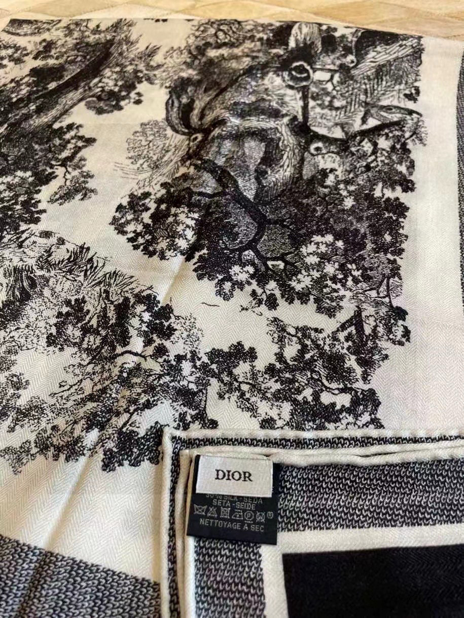  Dior ❤【️巴黎地图】黄金尺寸110*110
双面同色丝绒方巾
 不爱140繁复尺寸的姐妹可以选择