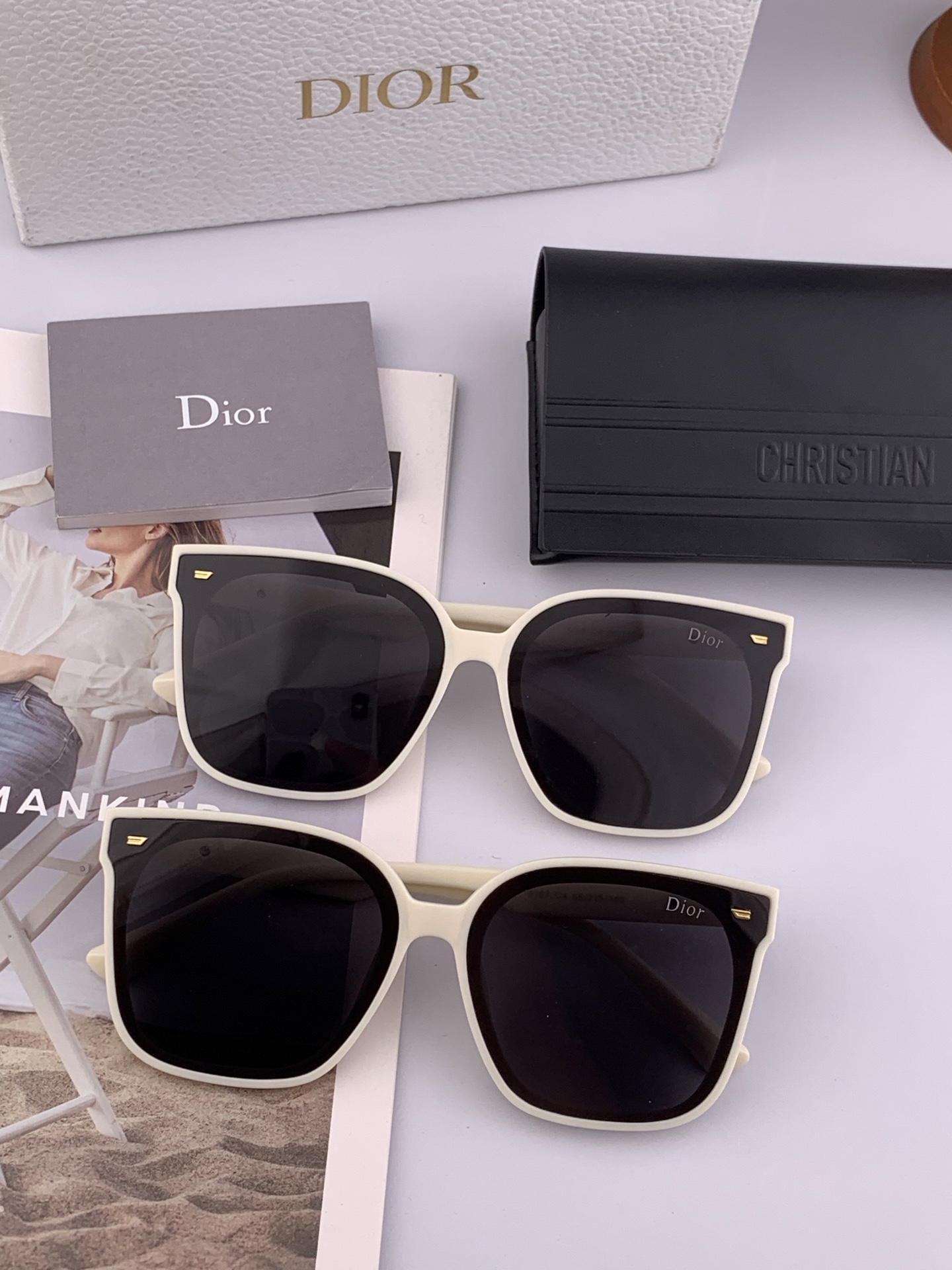 🔺DIOR🔻方框太阳镜 完美品质 🎓独特设计  适合各种脸型 亮相时装周 超时尚百搭 实物精致  情侣款