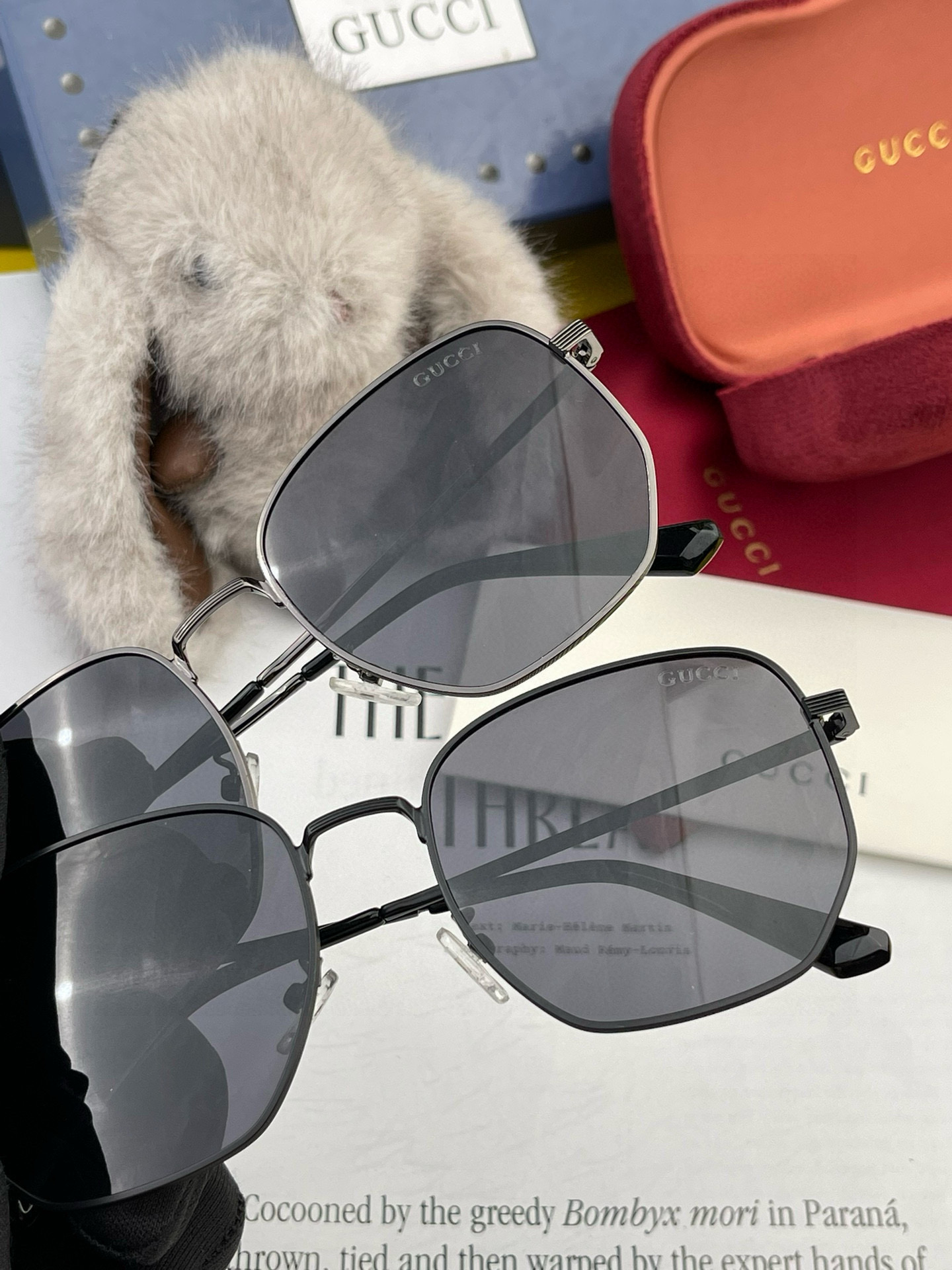   GUCCI-2025新款情侣款偏光太阳镜、完美品质，独特设计  适合各种脸型，‼️经典太阳镜 超个性