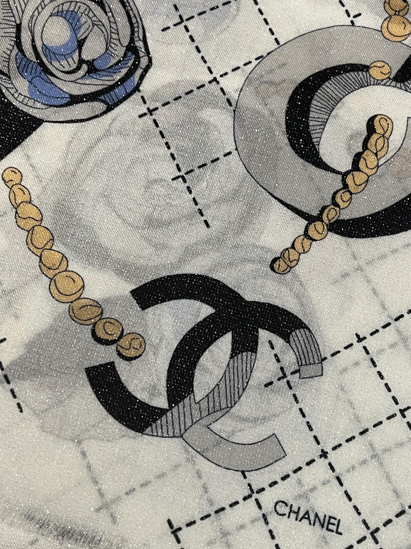  会发光发亮的围巾 💄💋新款客供亮片💖羊绒面料长巾 😘美翻了流泪【彩色山茶花银线长巾】御用殿堂级极‼️新