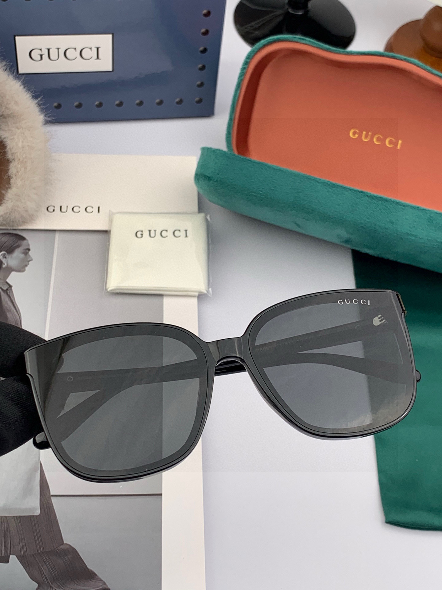  🔺GUCCI🔻古驰 GG圆框太阳镜 完美品质 🎓独特设计  适合各种脸型 亮相时装周 超时尚百搭 实物