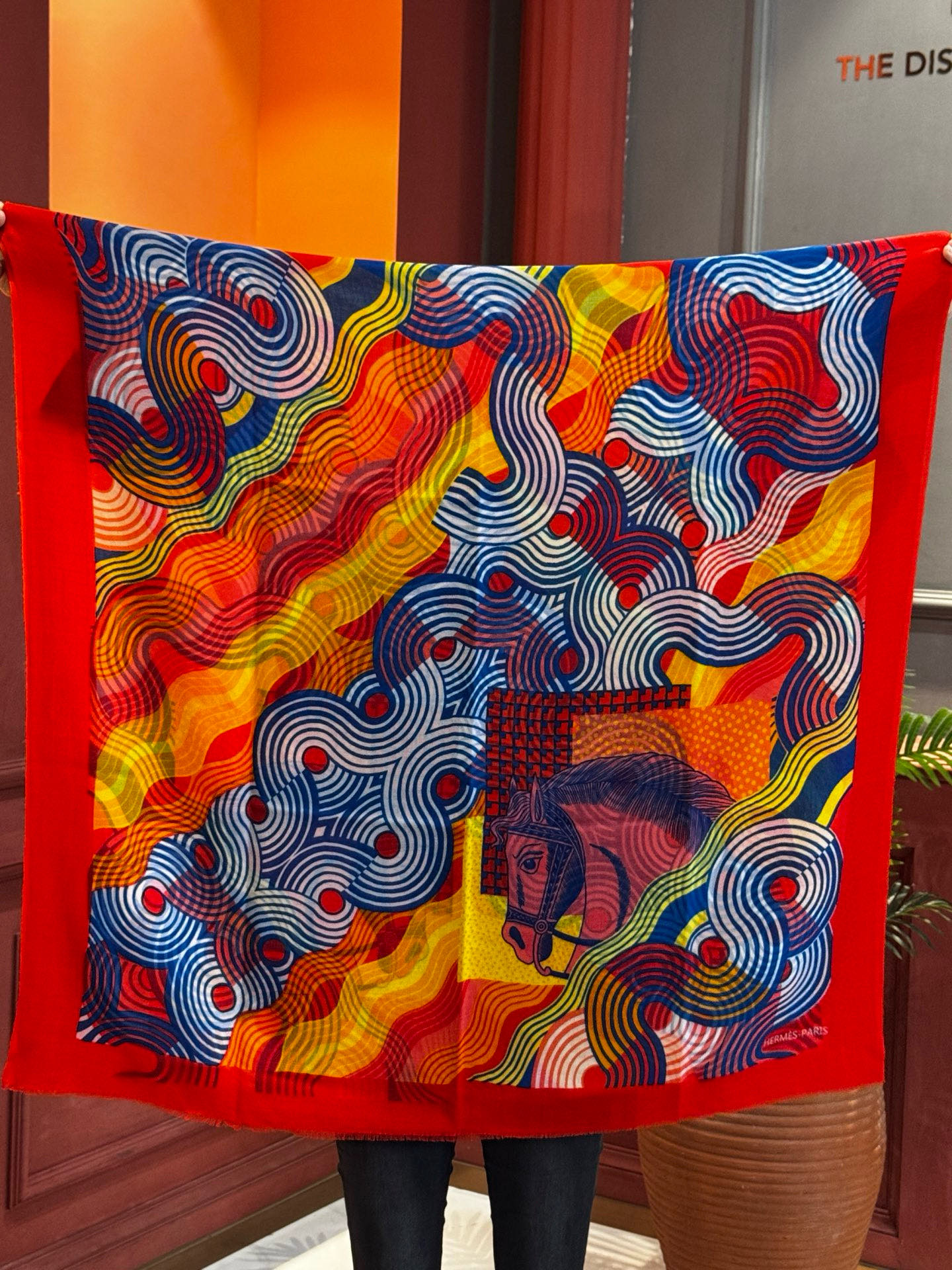 会发光发亮的围巾 新款🆕🏇🏇买了都说好看‼️推荐💕顶级工艺超值‼️爱马仕专柜爆款🎁💟立体呈现图案纹路实物