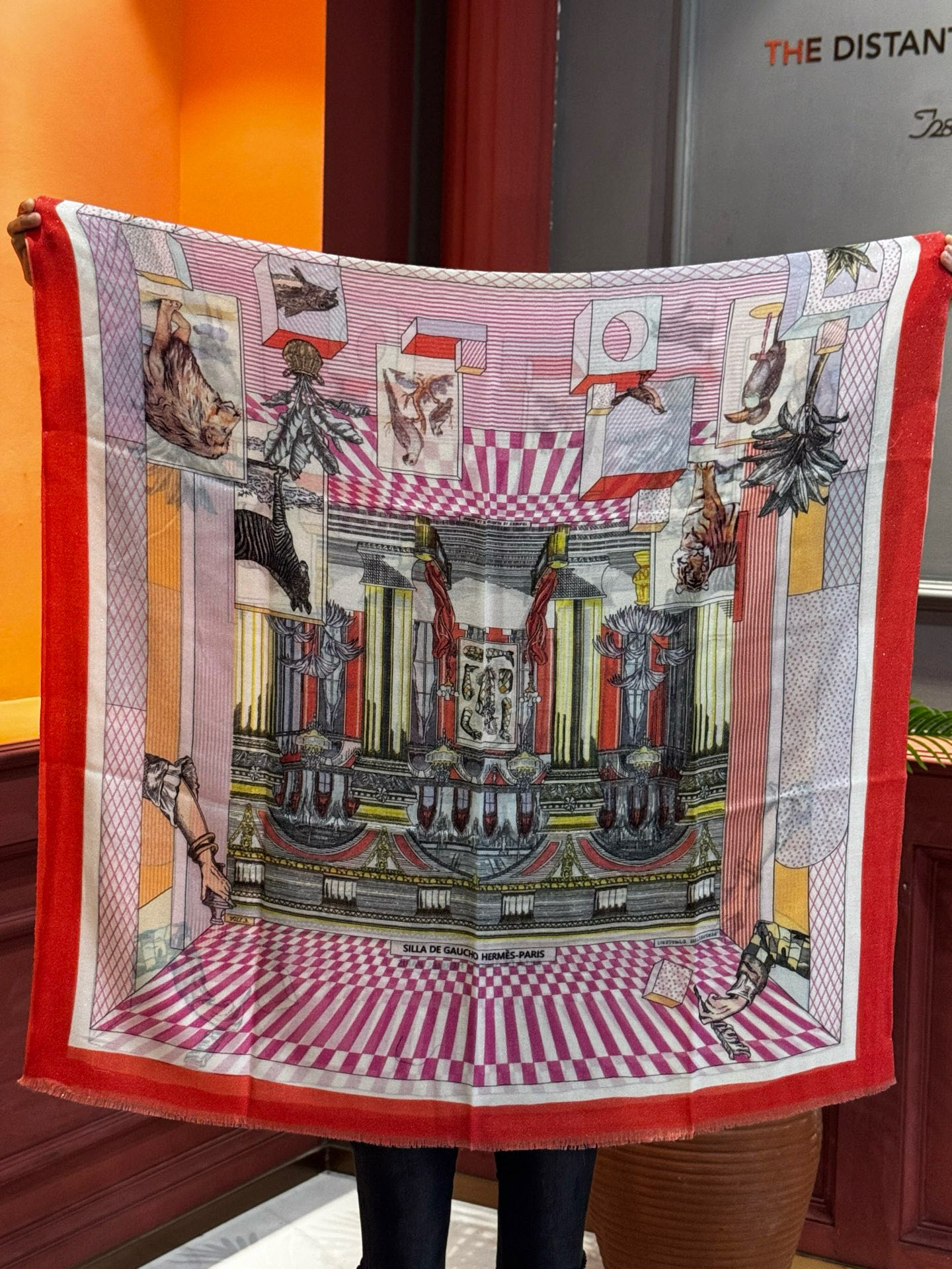 会发光发亮的围巾 爱马仕 专柜同步 买了都说好看羊绒印花‼️推荐💕顶级工艺超值‼️爱马仕专柜爆款🎁🎁羊绒