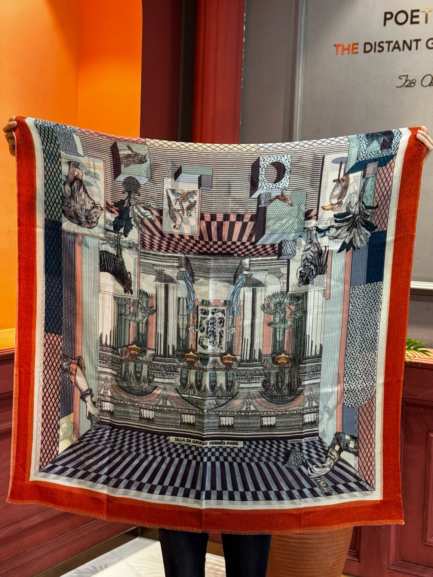 会发光发亮的围巾 爱马仕 专柜同步 买了都说好看羊绒印花‼️推荐💕顶级工艺超值‼️爱马仕专柜爆款🎁🎁羊绒