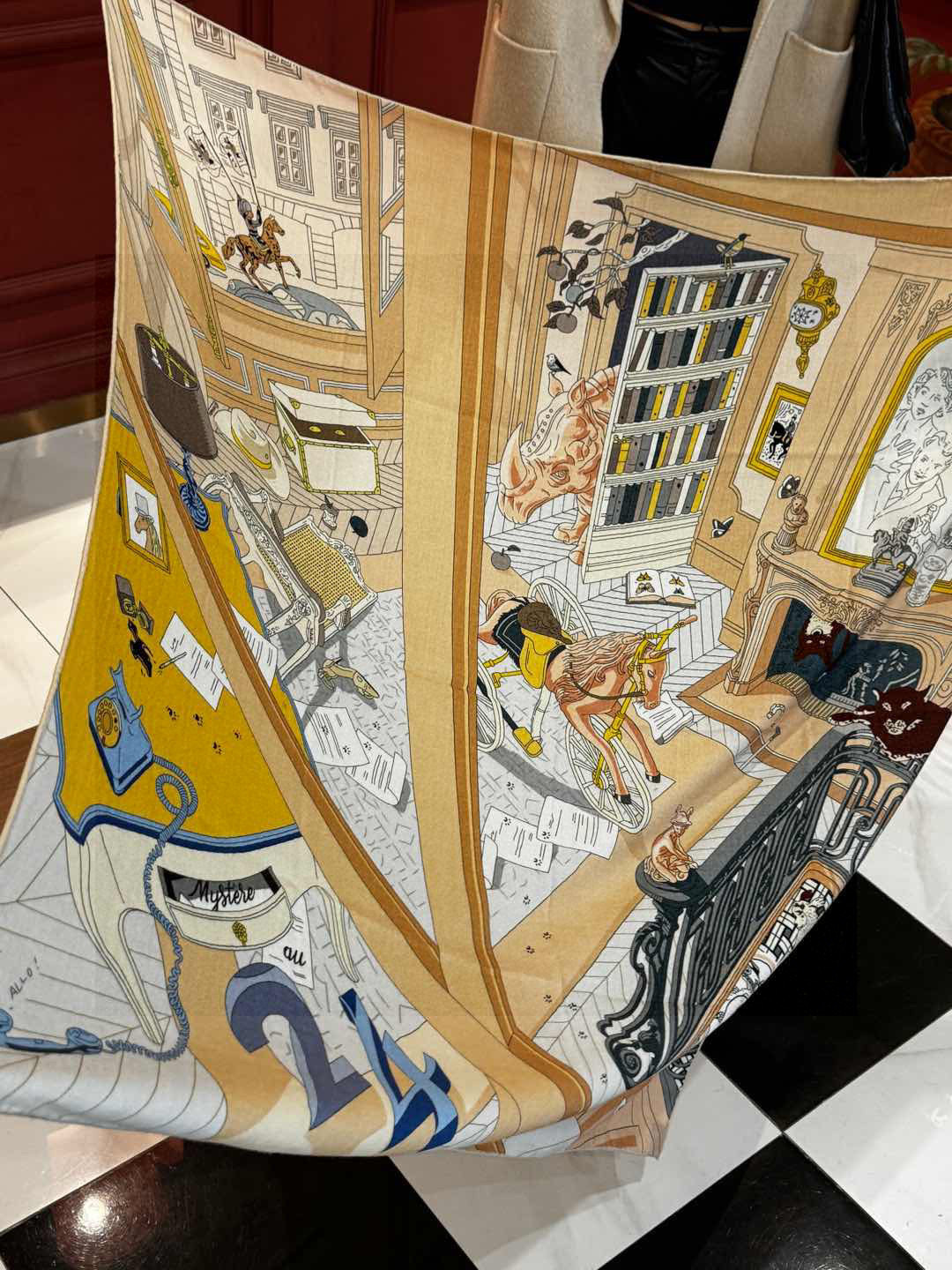 💟上新💞｛24号之谜｝羊绒大方巾[双面同色140]手工卷边H家是创意和作品故事的无限源泉，每季皆推出全新