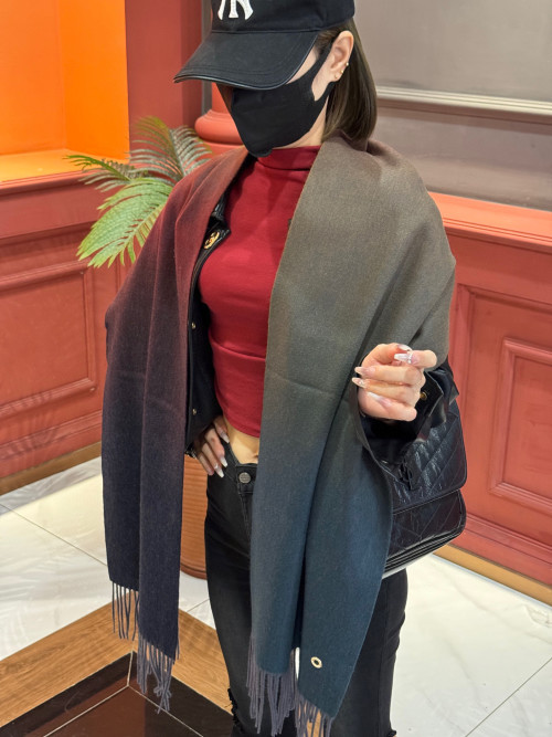 Multi Color Gradient Cashmere Scarf, Fashionable and Practical for Couples 1 Multi Color Gradient Cashmere Scarf, Fashionable and Practical for Couples