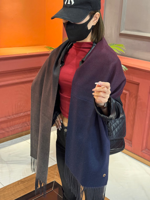 Elegant Ombre Cashmere Scarf for Women, Soft Warm Winter Wrap Shawl, 32*190cm 1 Elegant Ombre Cashmere Scarf for Women, Soft Warm Winter Wrap Shawl, 32*190cm