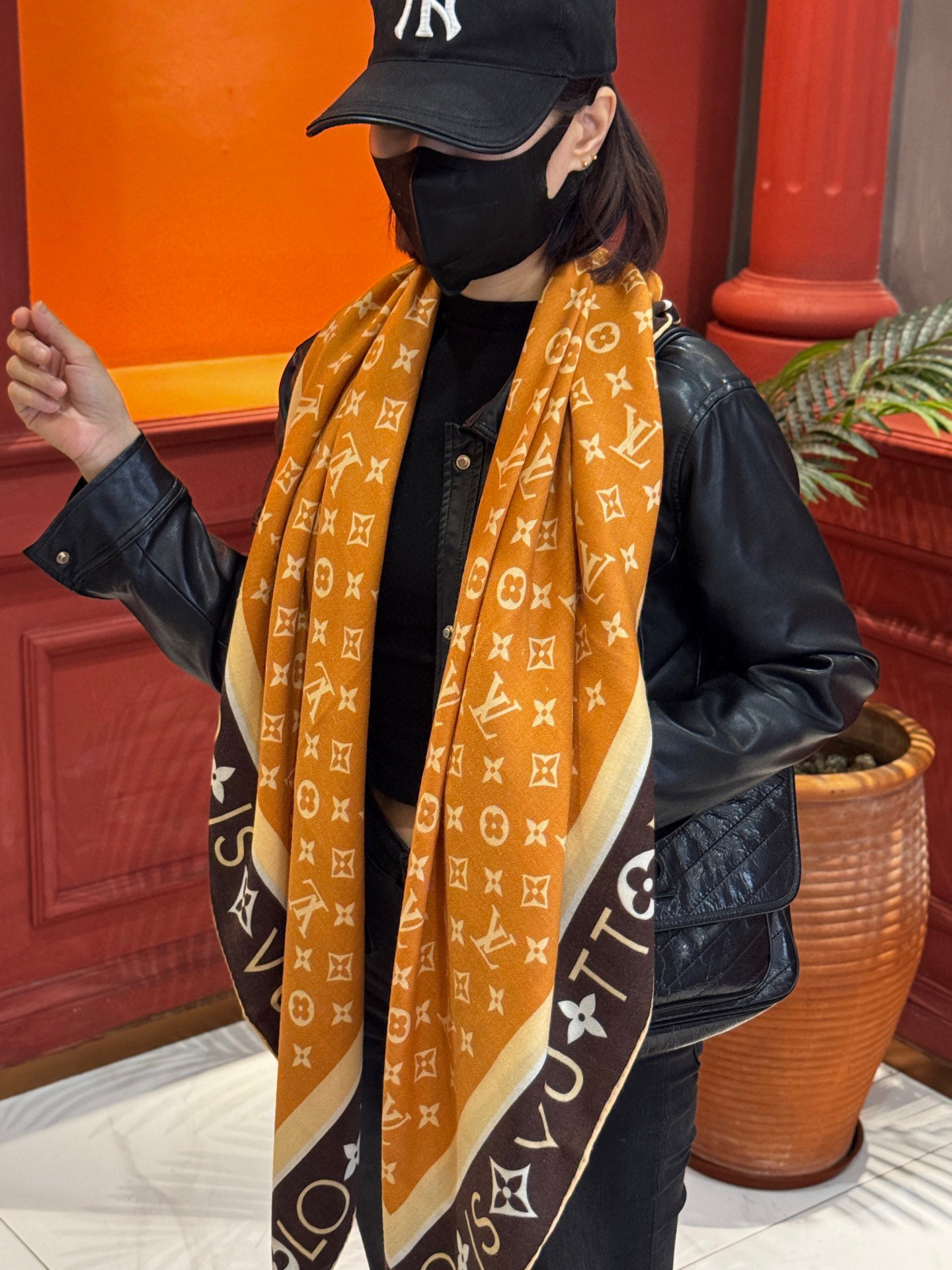 MONOGRAM INFINITY 140丝毛方巾【140顶级丝毛双面同色】Monogram Infin