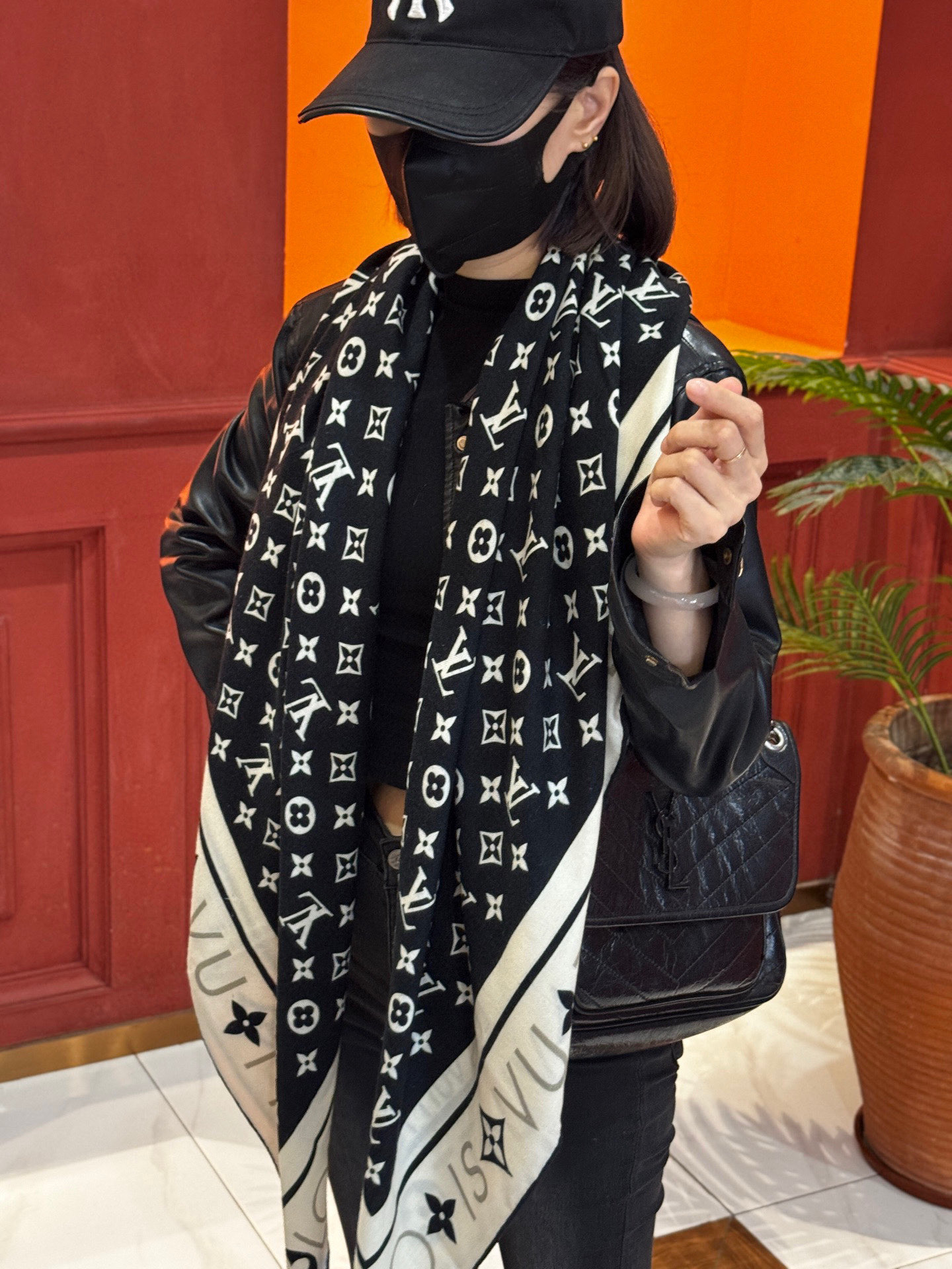 MONOGRAM INFINITY 140丝毛方巾【140顶级丝毛双面同色】Monogram Infin
