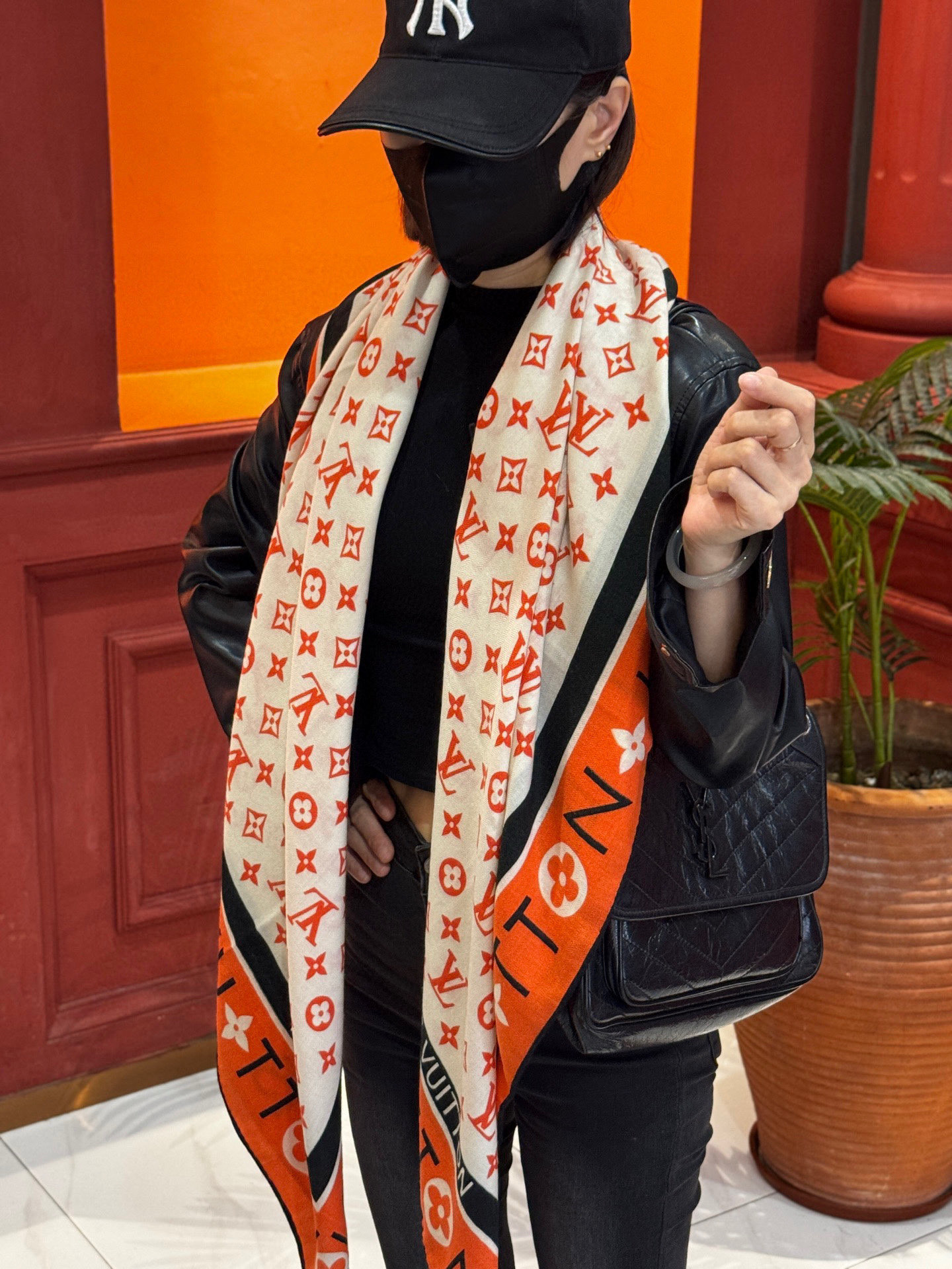 MONOGRAM INFINITY 140丝毛方巾【140顶级丝毛双面同色】Monogram Infin