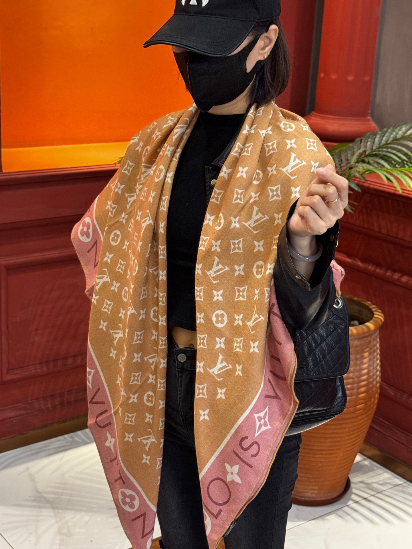 MONOGRAM INFINITY 140丝毛方巾【140顶级丝毛双面同色】Monogram Infin