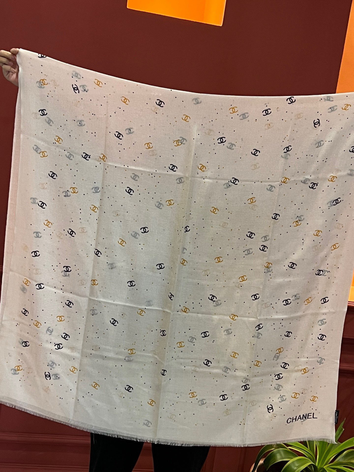 会发光发亮的围巾 💄💋新款客供银线💖羊绒面料长巾 😘美翻了[流泪]【银线心愿锁长巾】御用殿堂级极‼️新款