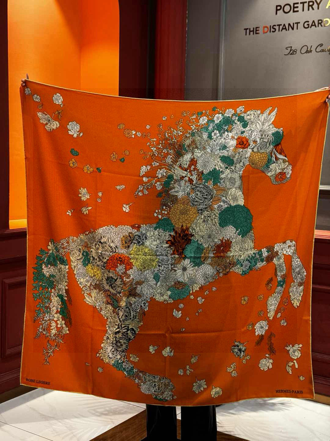 ❤ 双面同色【▪️卓尔不凡，高级有气场！！】非常抬人，带点故事的精彩！永远加分的hermes艺术单品！美