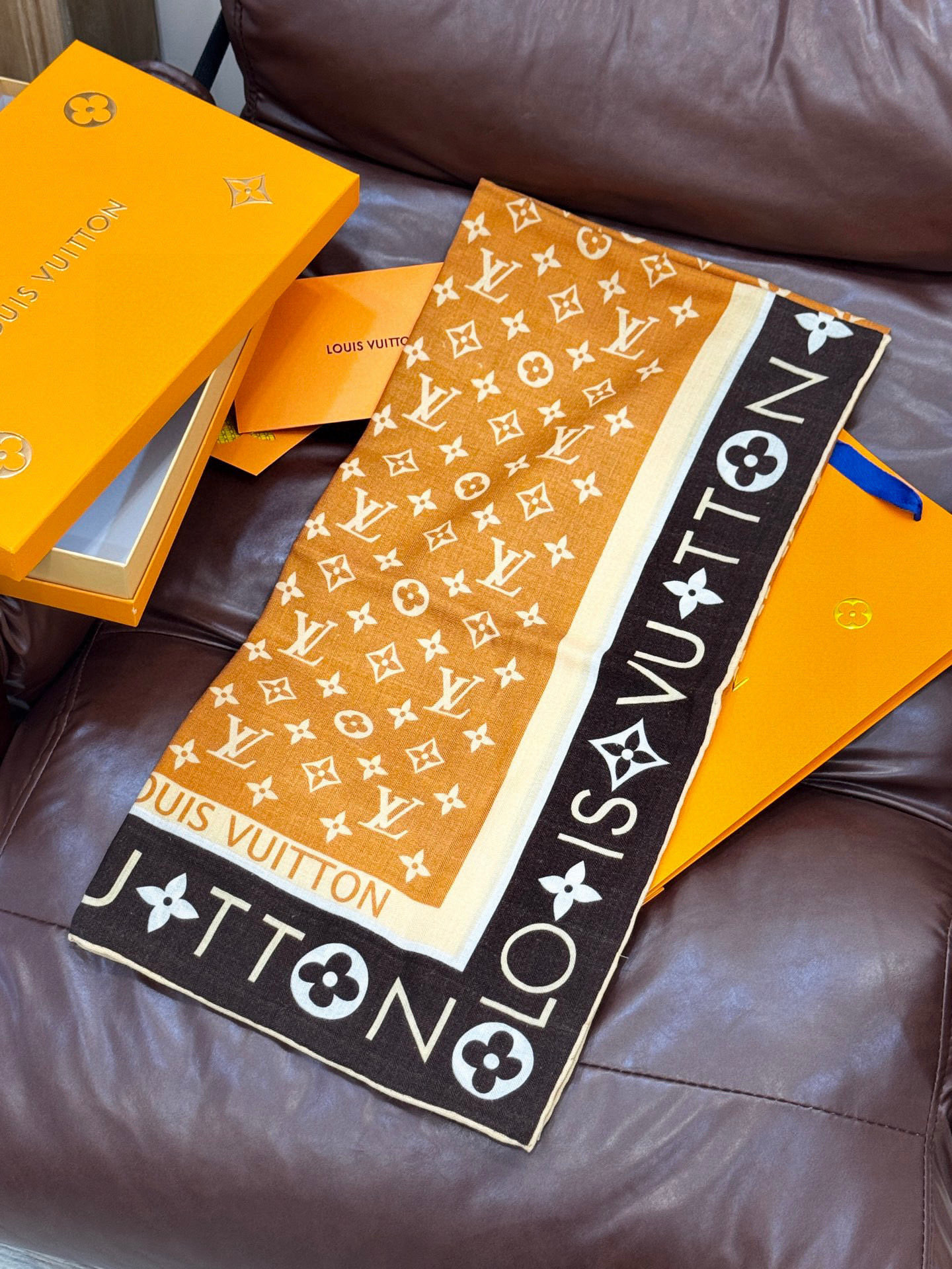 MONOGRAM INFINITY 140丝毛方巾【140顶级丝毛双面同色】Monogram Infin