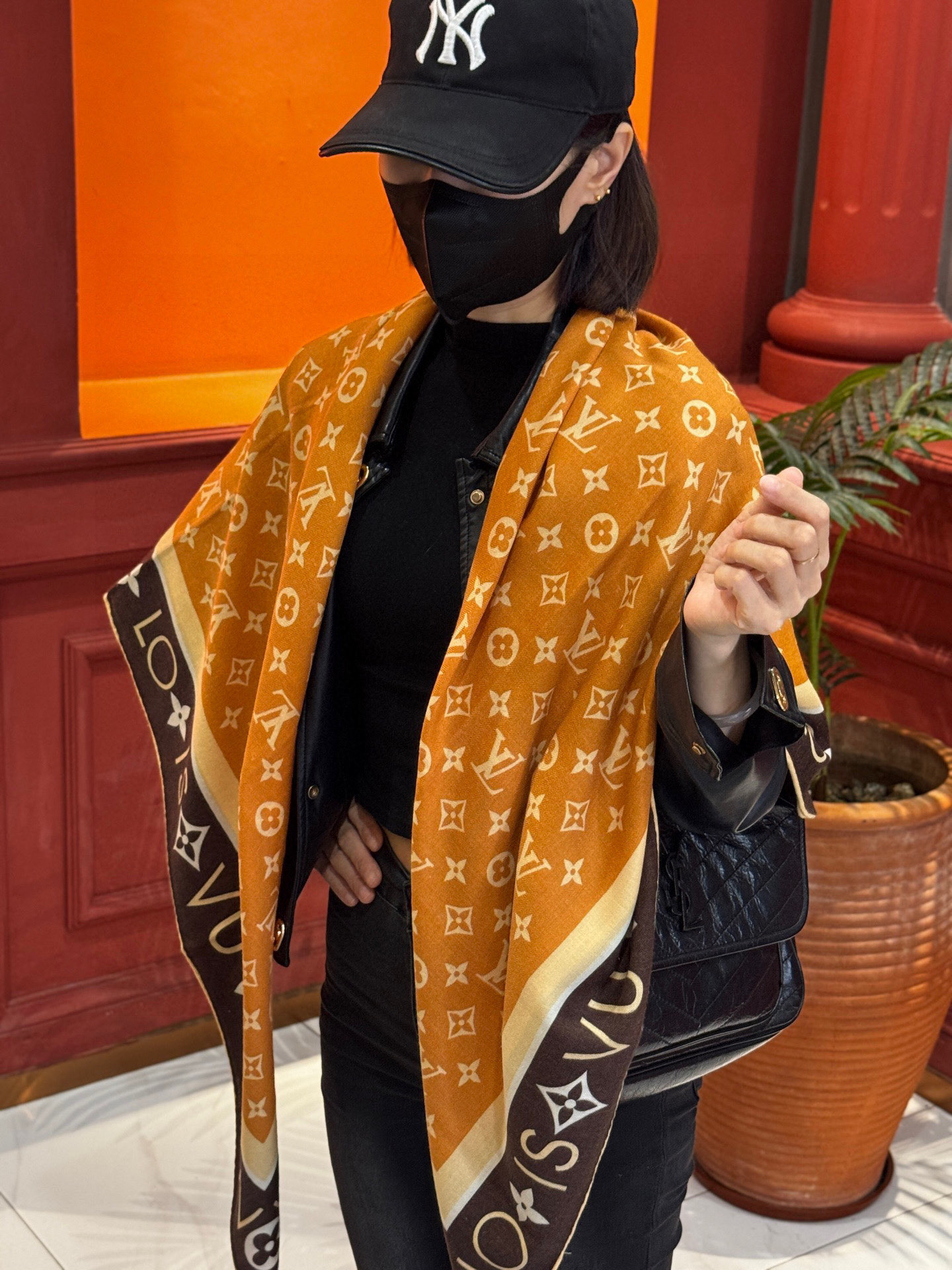 MONOGRAM INFINITY 140丝毛方巾【140顶级丝毛双面同色】Monogram Infin