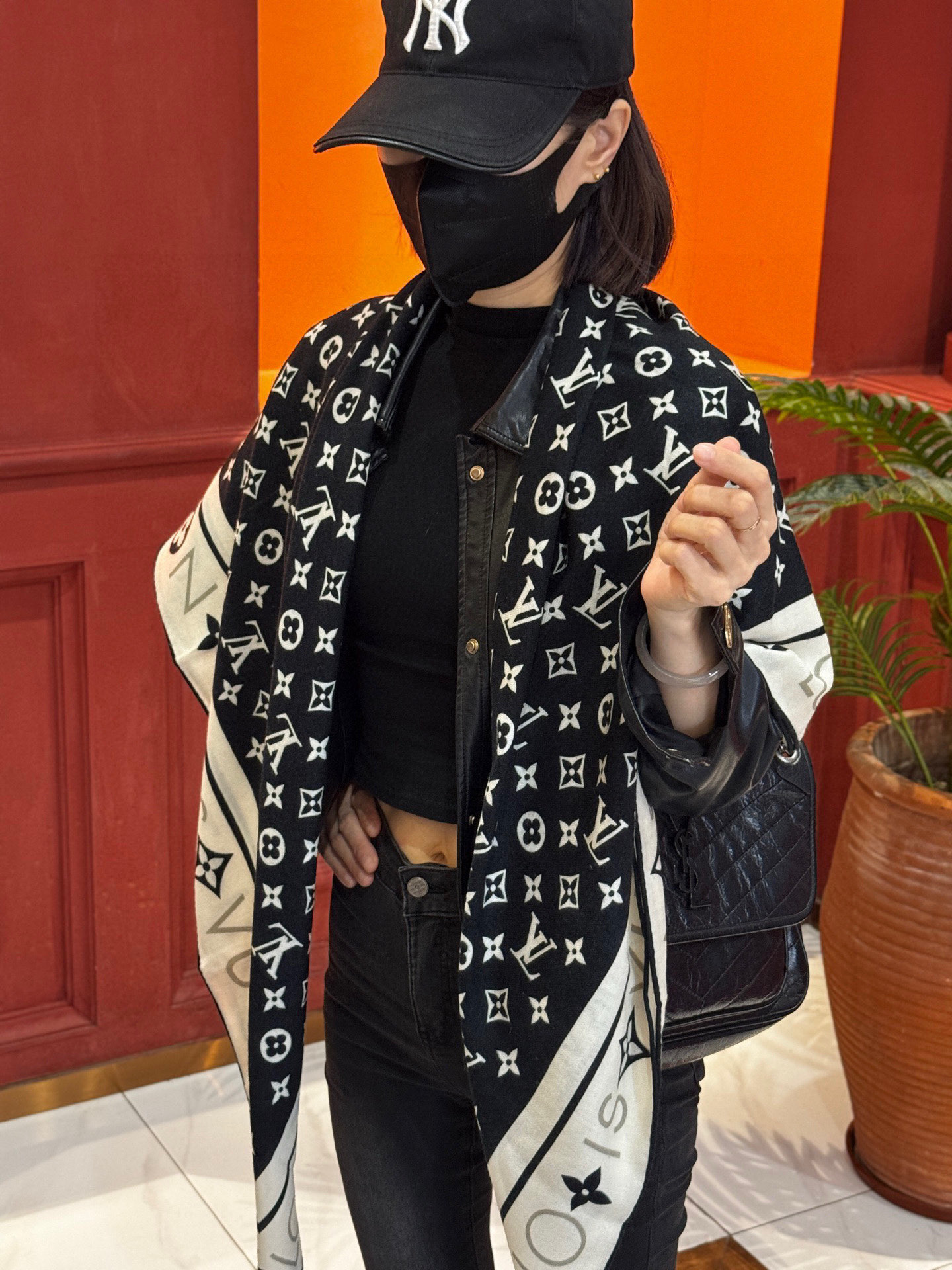 MONOGRAM INFINITY 140丝毛方巾【140顶级丝毛双面同色】Monogram Infin