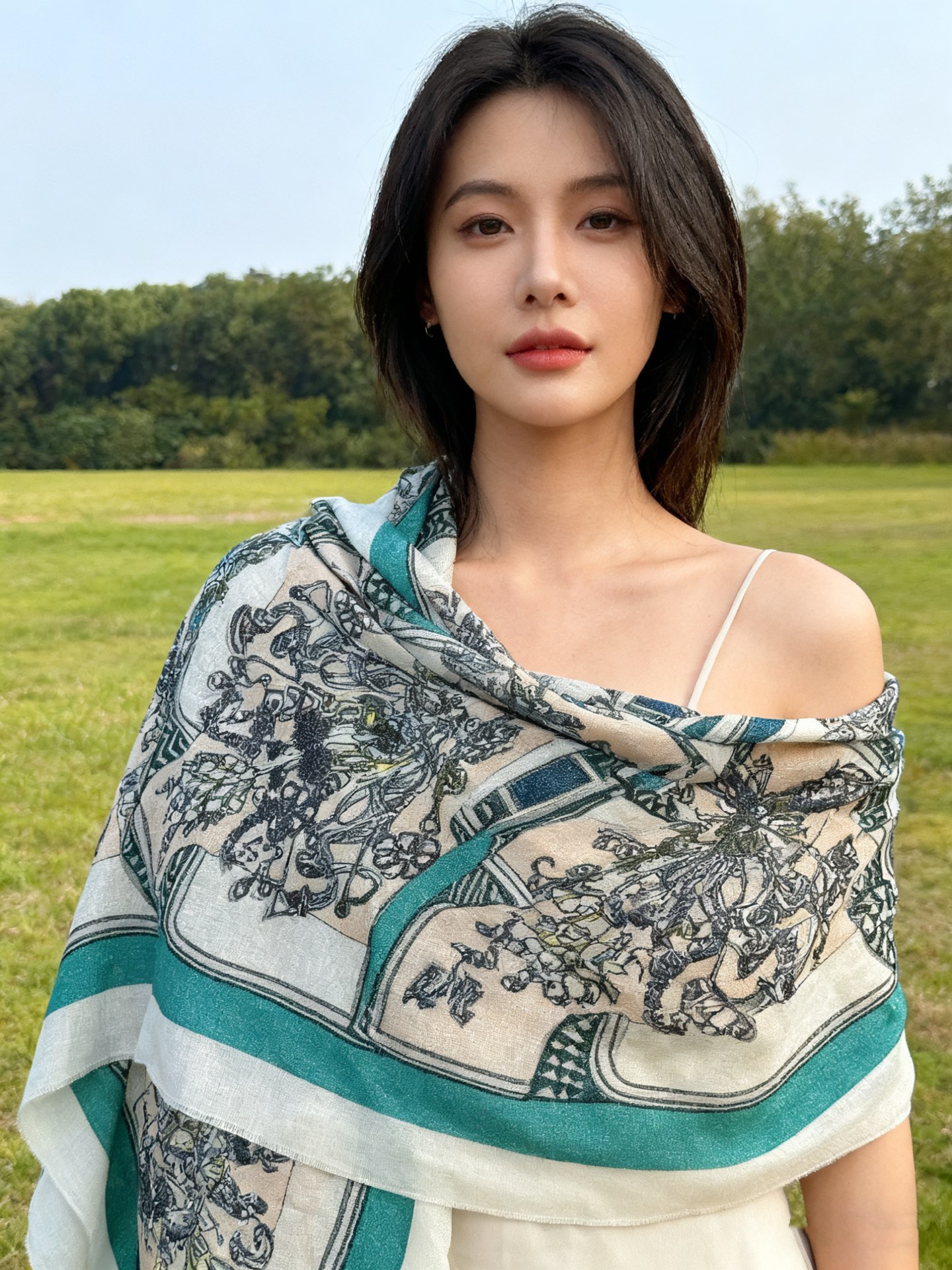 会发光发亮的围巾 羊绒新款🆕👏买了都说好看‼️推荐💕爱马仕羊绒方巾，顶级工艺超值‼️爱马仕专柜爆款🎁💟立