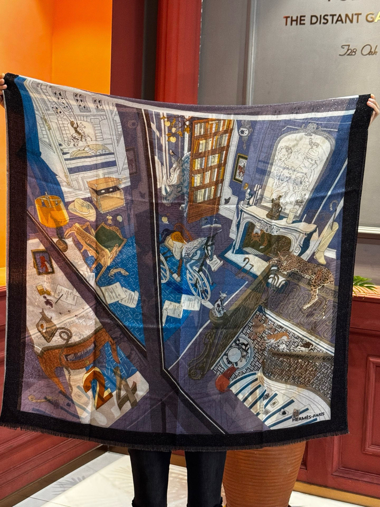 会发光发亮的围巾 爱马仕 专柜同步 买了都说好看羊绒印花‼️推荐💕顶级工艺超值‼️爱马仕专柜爆款🎁🎁羊绒