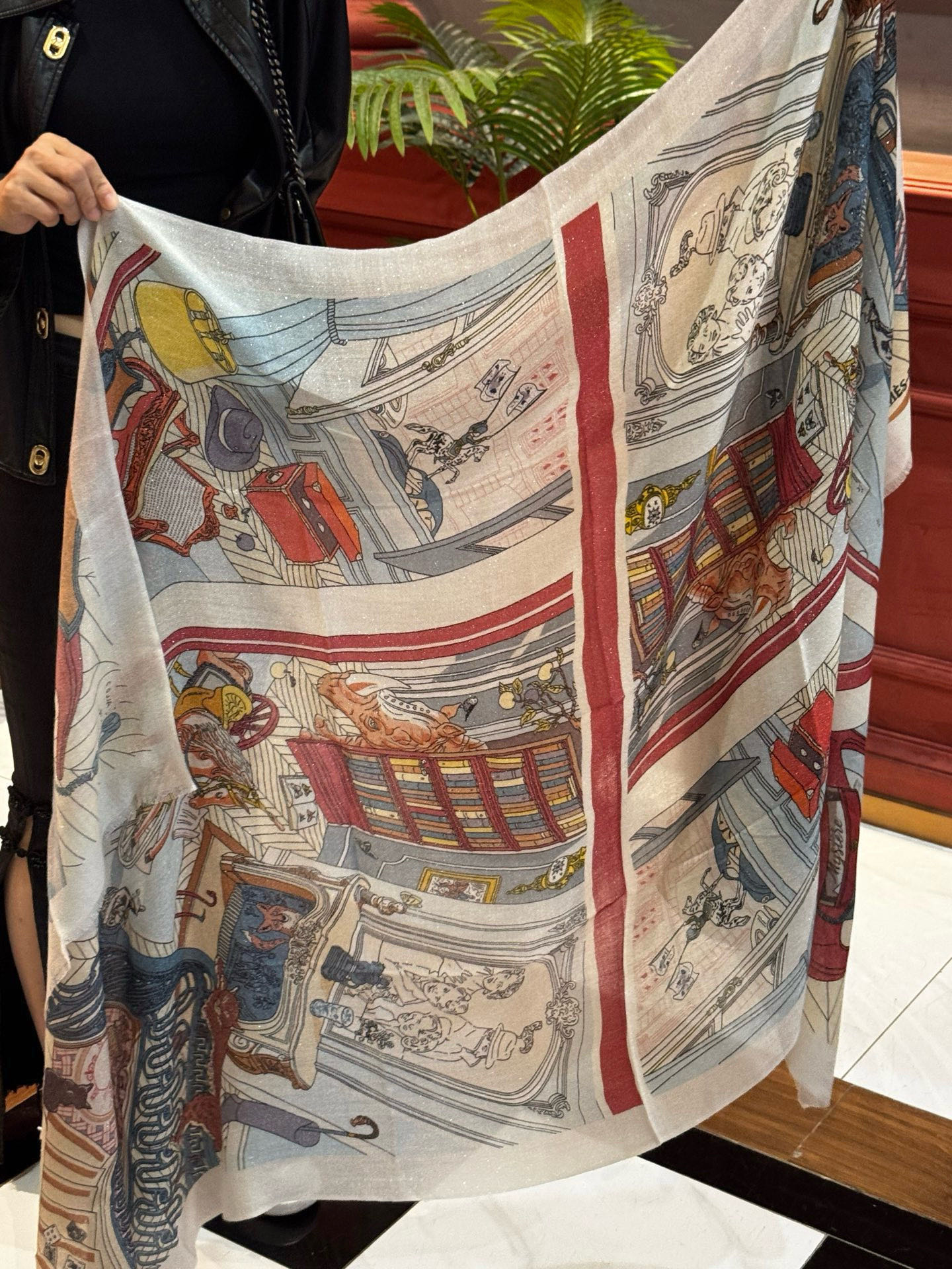 会发光发亮的围巾 爱马仕 专柜同步 买了都说好看羊绒印花‼️推荐💕顶级工艺超值‼️爱马仕专柜爆款🎁🎁羊绒