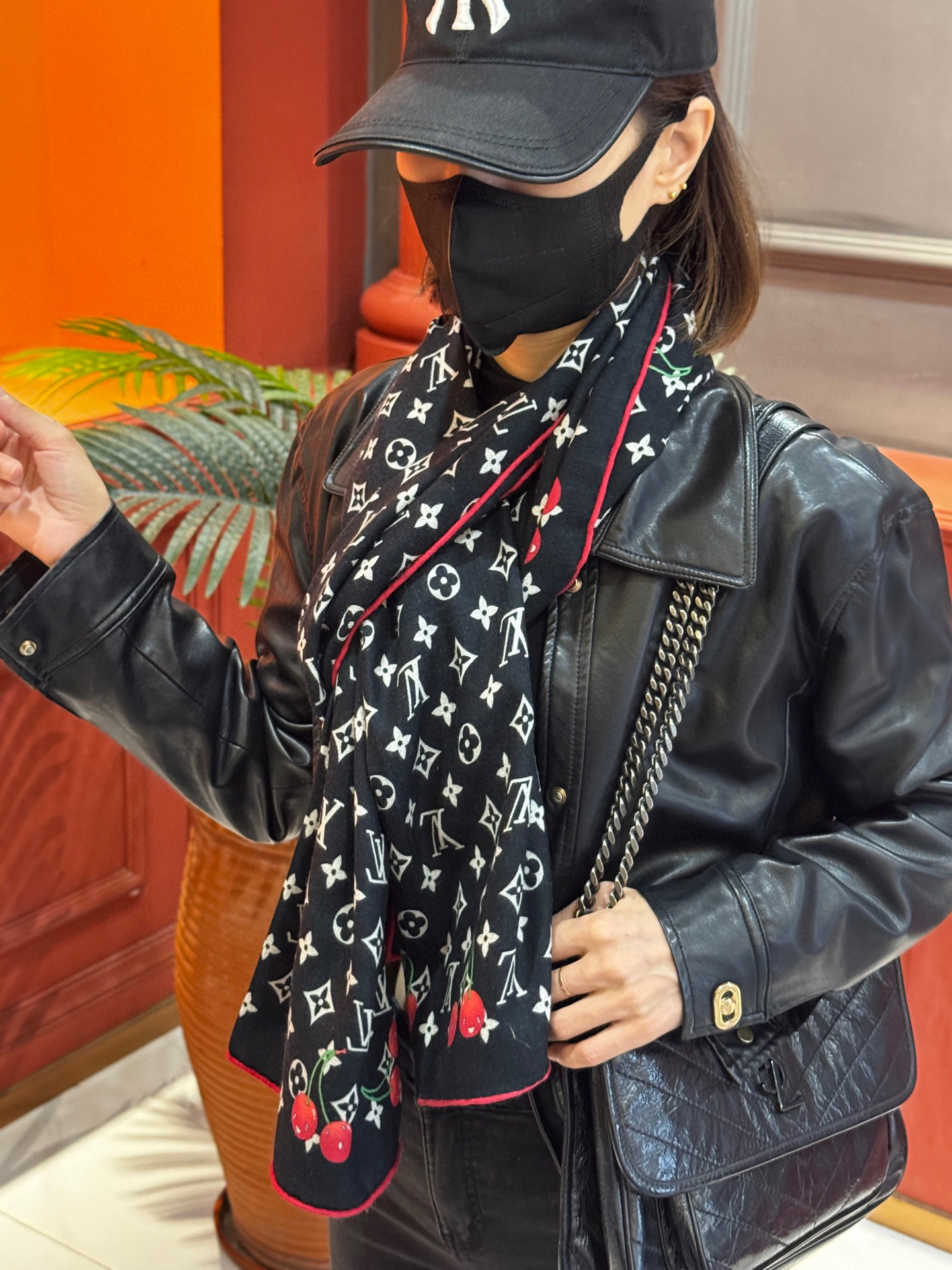 LV X TM MONOGRAMCERISE 【双面丝毛同色】LV × TM Monogram Ceri