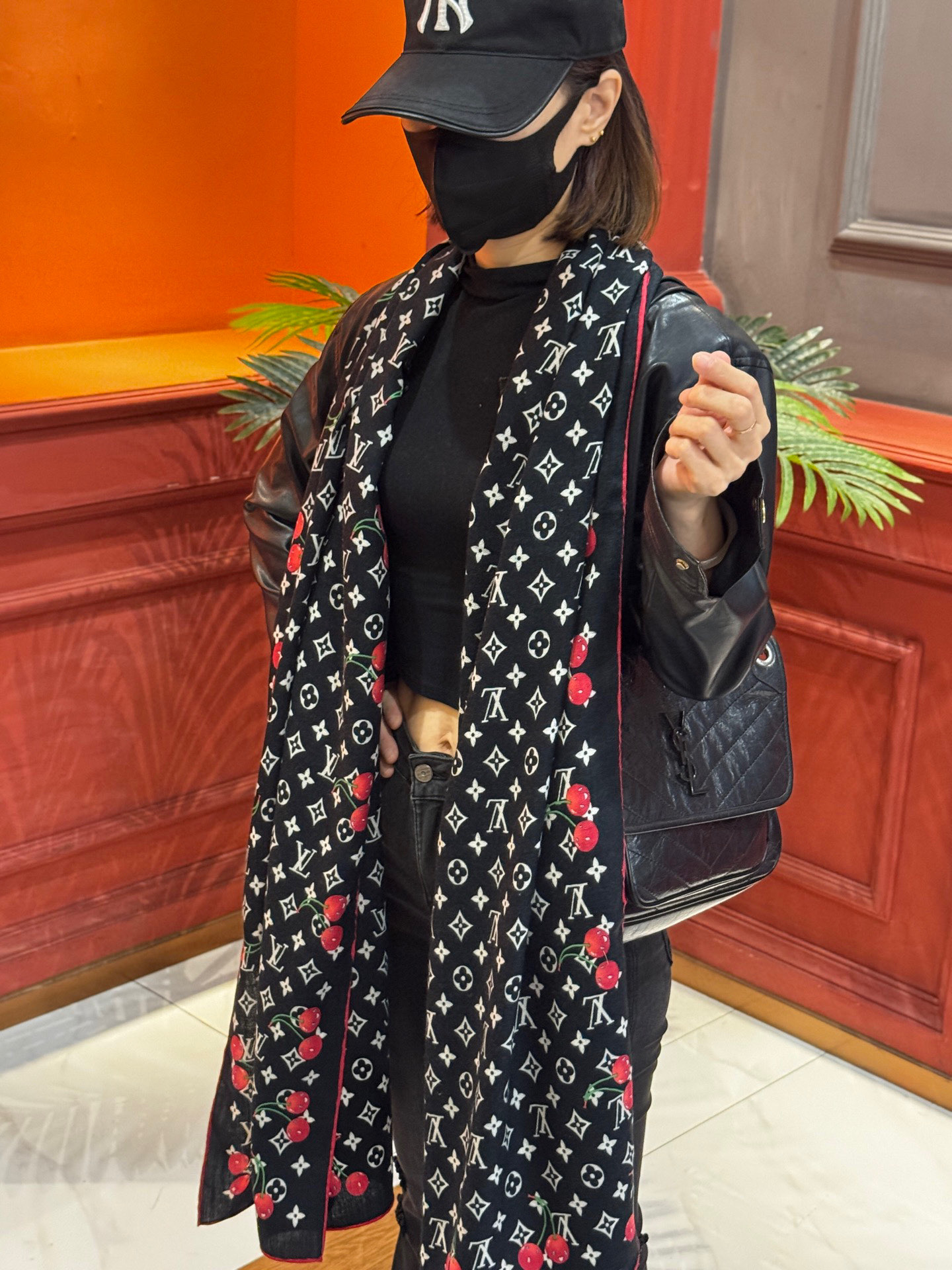 LV X TM MONOGRAMCERISE 【双面丝毛同色】LV × TM Monogram Ceri