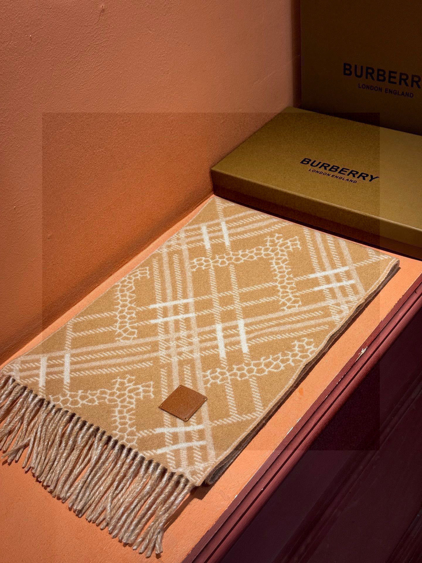 双面围巾 🆕Burberry · 巴宝莉格子围巾❗️好看的要疯掉了，太有型太有魅力了❗️❗️非常斯文时尚