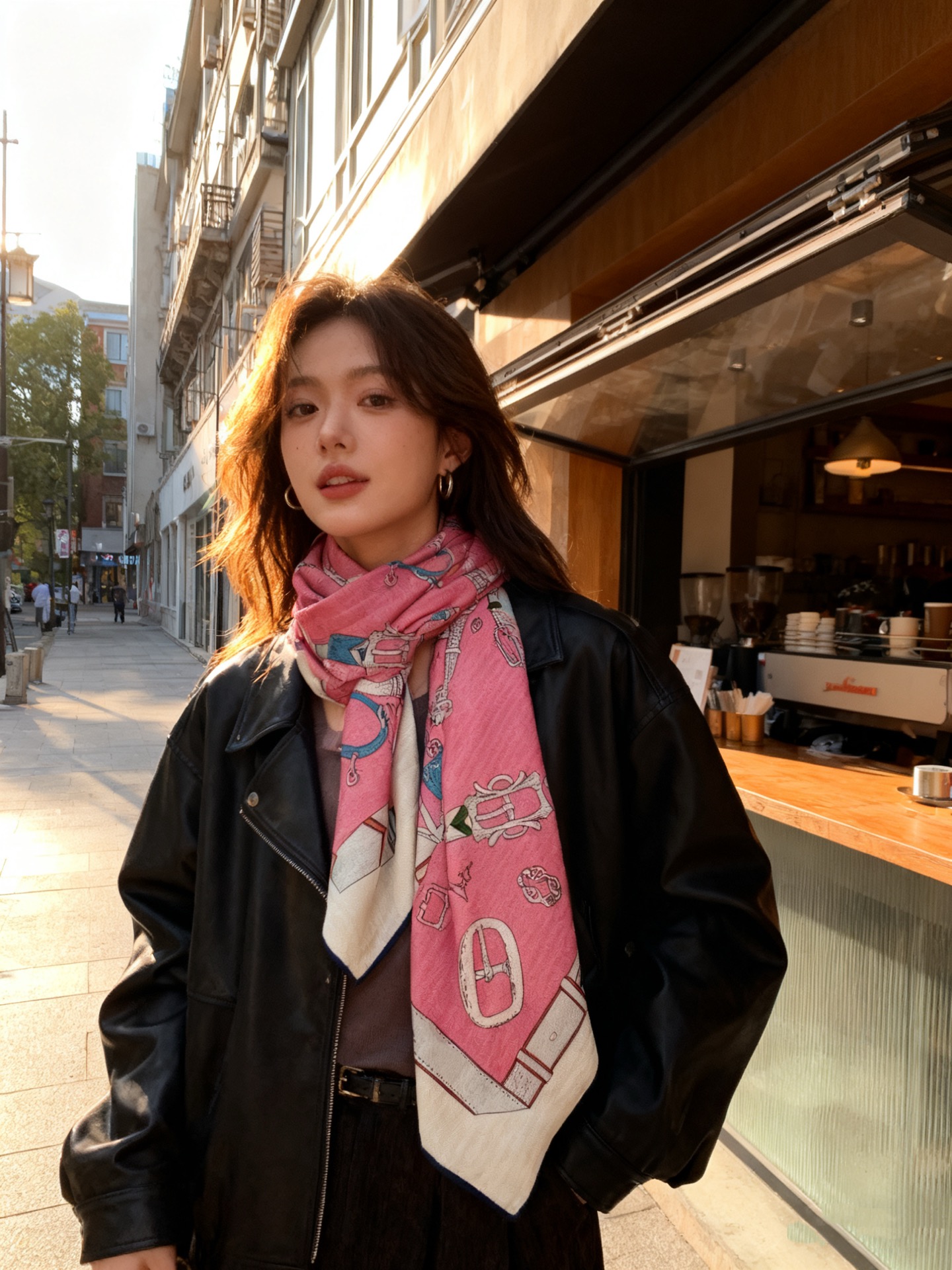 羊绒新款🆕👏👏买了都说好看‼️推荐💕爱马仕双面同色羊绒方巾【跃动的马儿双面同色140】，顶级工艺超值‼️