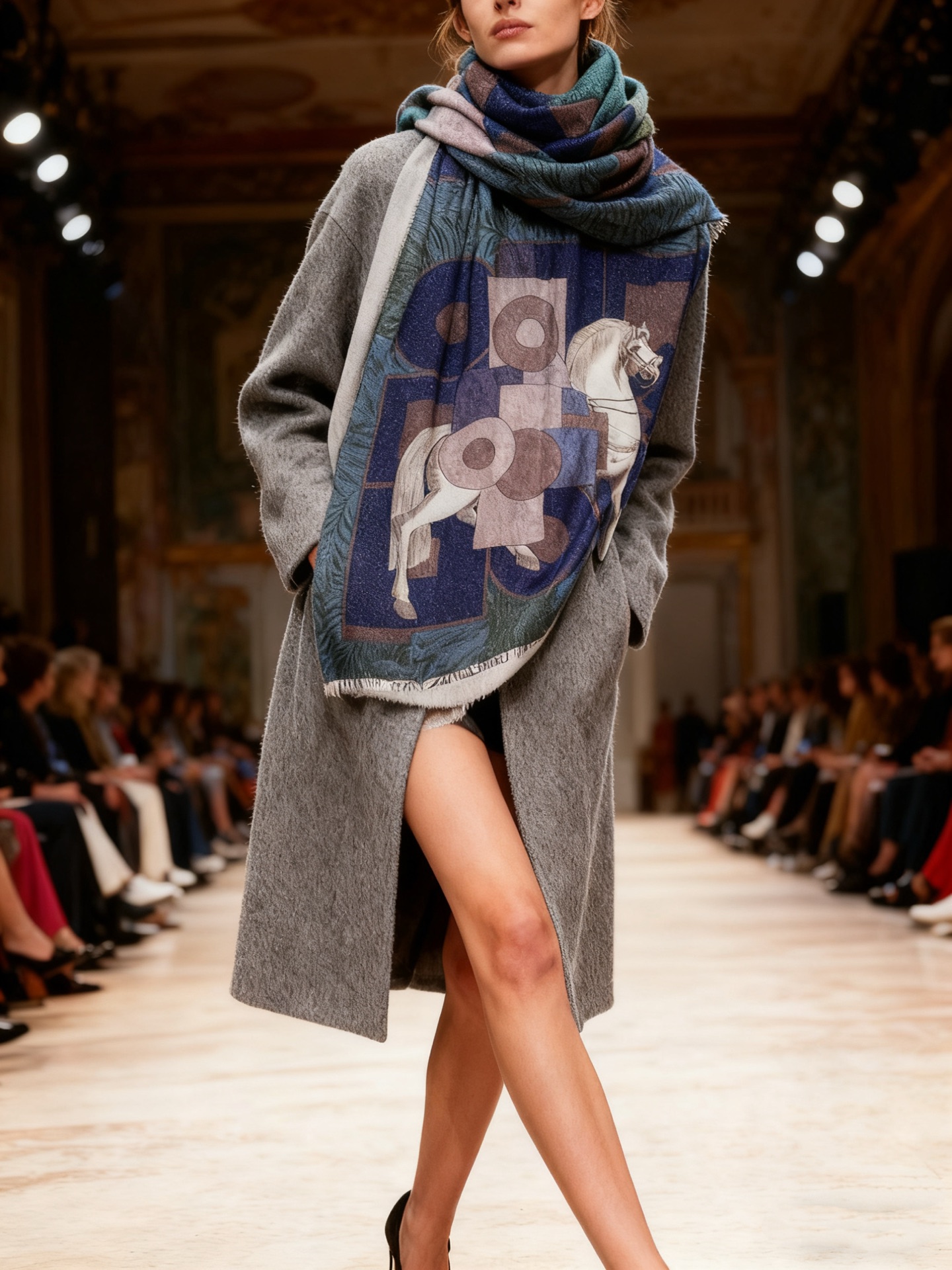 会发光发亮的围巾 爱马仕 专柜同步 买了都说好看羊绒印花‼️推荐💕顶级工艺超值‼️爱马仕专柜爆款🎁🎁羊绒