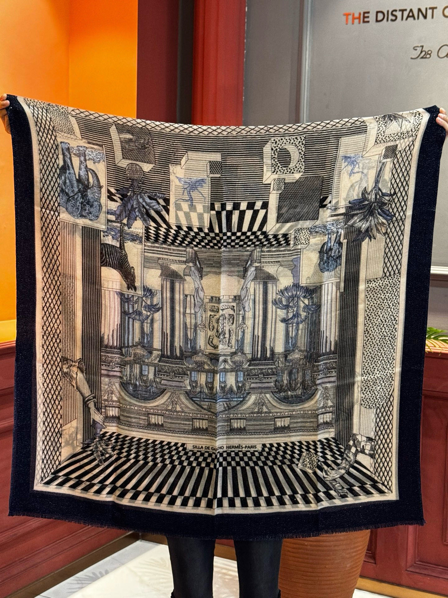 会发光发亮的围巾 爱马仕 专柜同步 买了都说好看羊绒印花‼️推荐💕顶级工艺超值‼️爱马仕专柜爆款🎁🎁羊绒