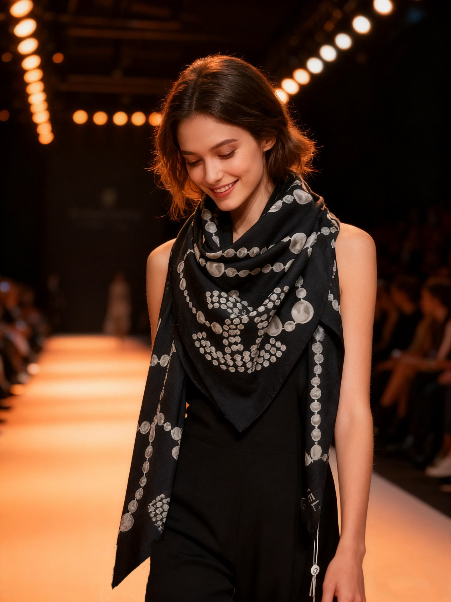 【▪️CHANEL新款 双面同色丝绒方巾】温柔而娴静，珍珠优雅气质！柔软顺滑的感觉真的舒服到心都化了！C