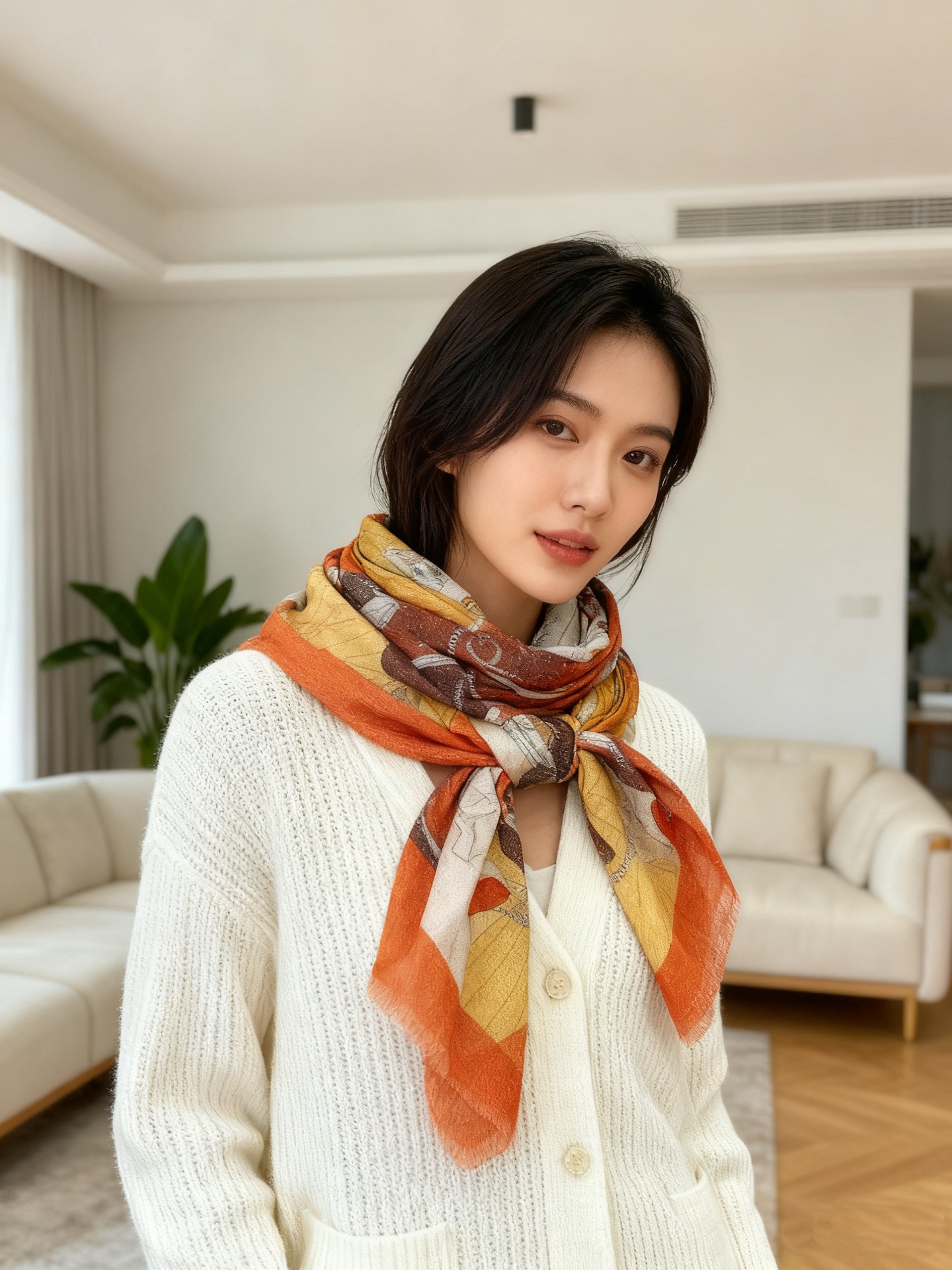 会发光发亮的围巾 爱马仕 专柜同步 买了都说好看羊绒印花‼️推荐💕顶级工艺超值‼️爱马仕专柜爆款🎁🎁羊绒