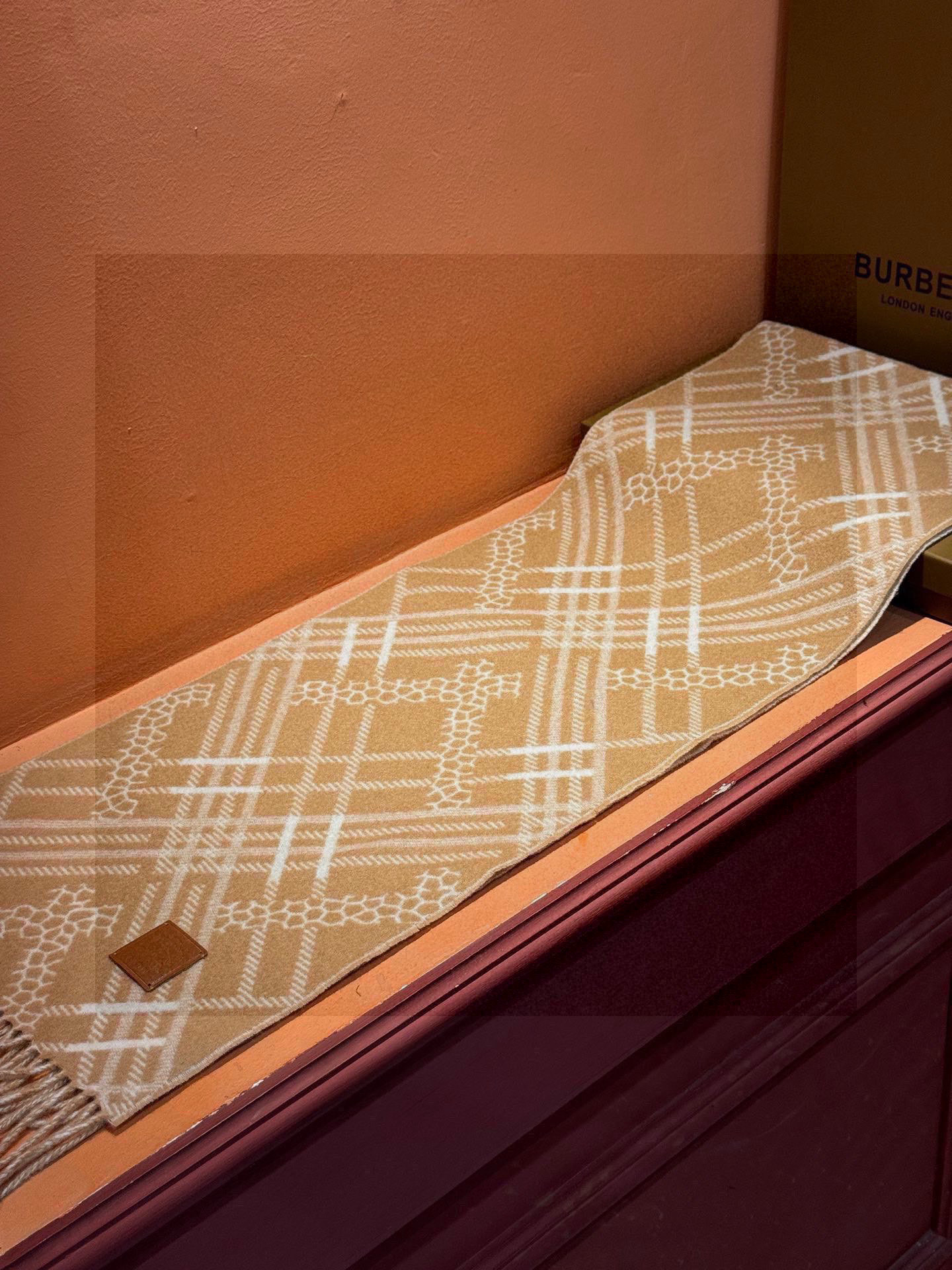 双面围巾 🆕Burberry · 巴宝莉格子围巾❗️好看的要疯掉了，太有型太有魅力了❗️❗️非常斯文时尚