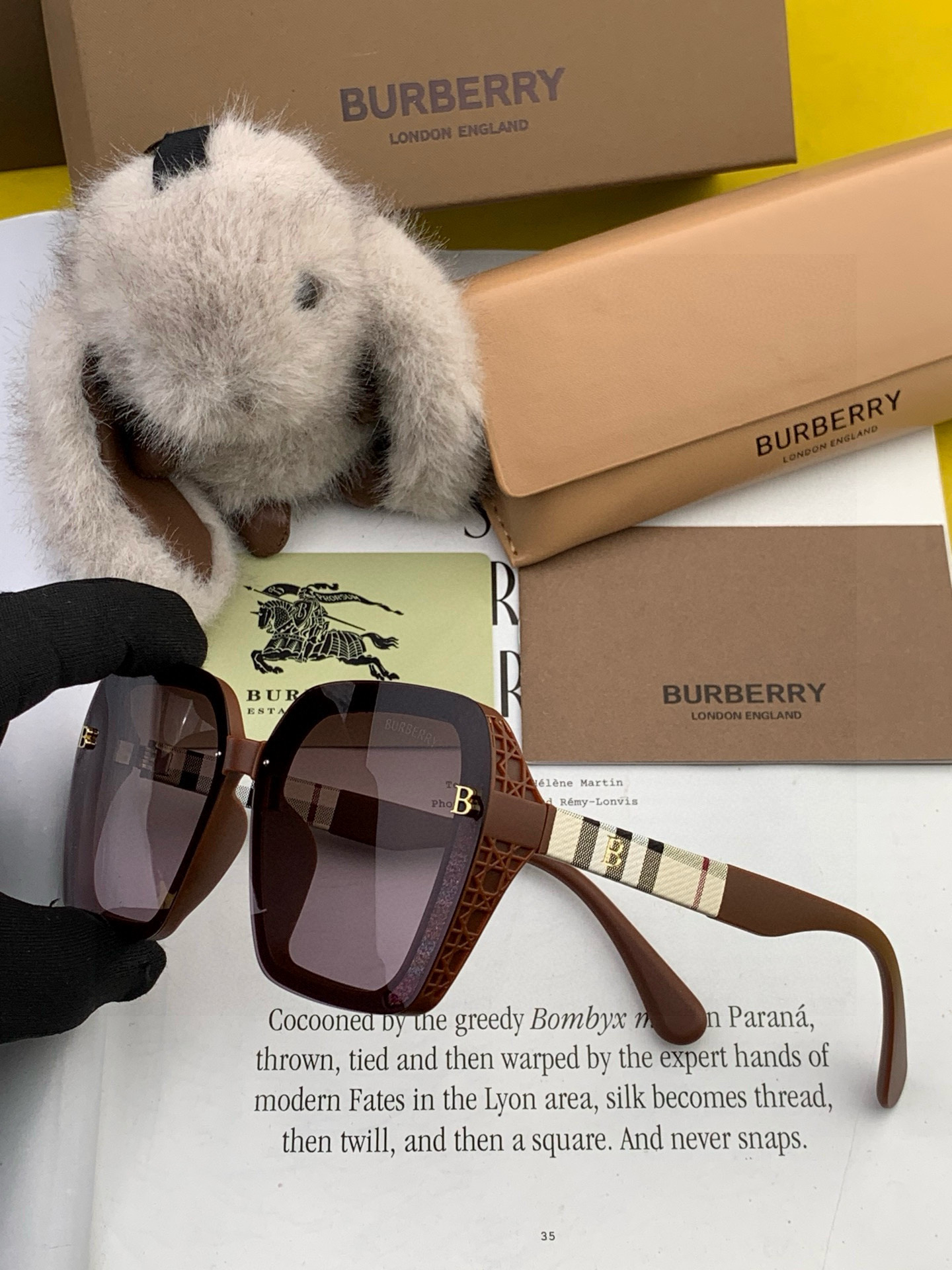 【偏光系列太阳镜】🎈原版出货 巴宝莉网红超爆款💙经典奢华全球风[强][酷][亲亲] 时尚方框太阳镜[得意