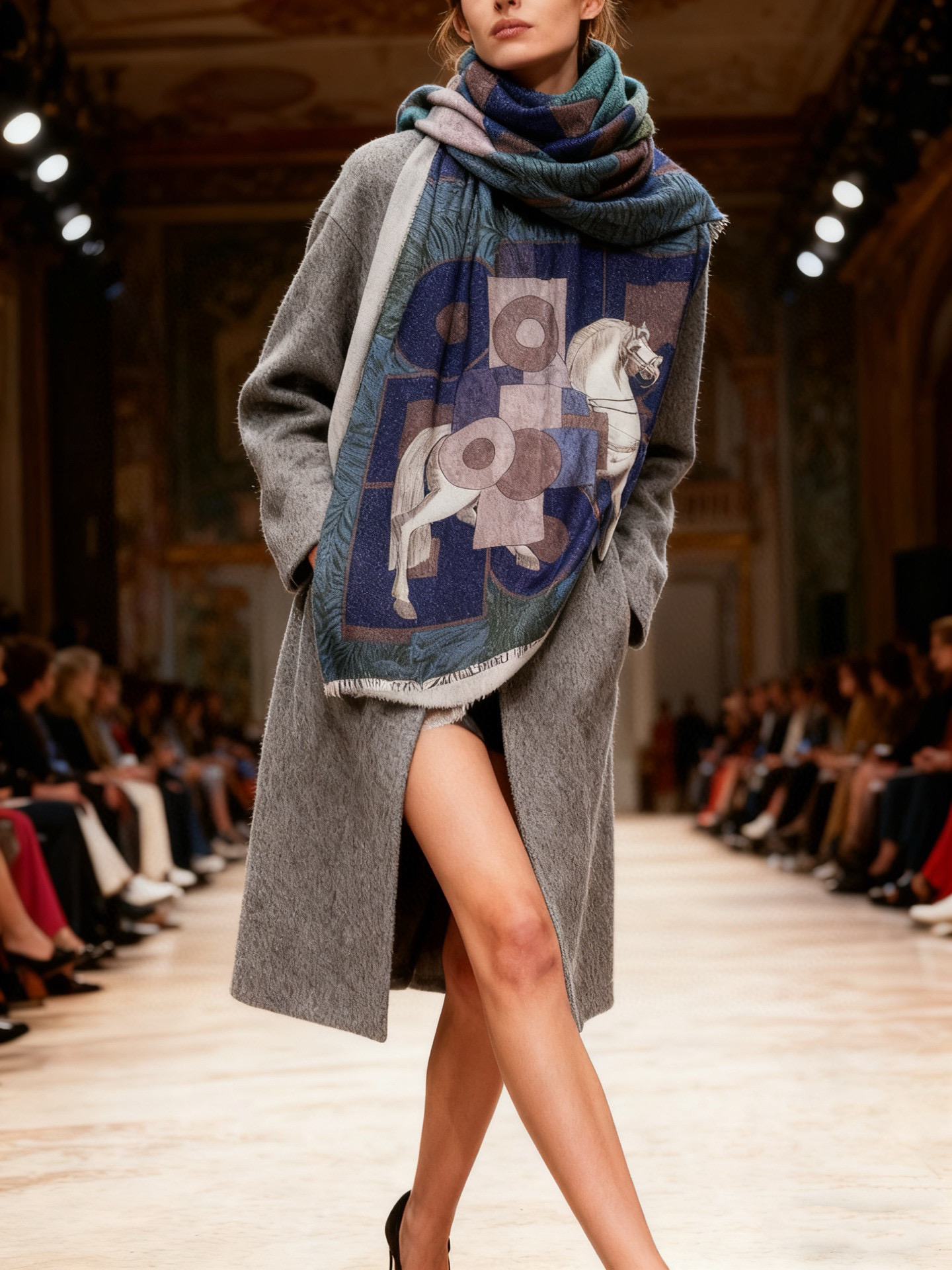 会发光发亮的围巾 爱马仕 专柜同步 买了都说好看羊绒印花‼️推荐💕顶级工艺超值‼️爱马仕专柜爆款🎁🎁羊绒