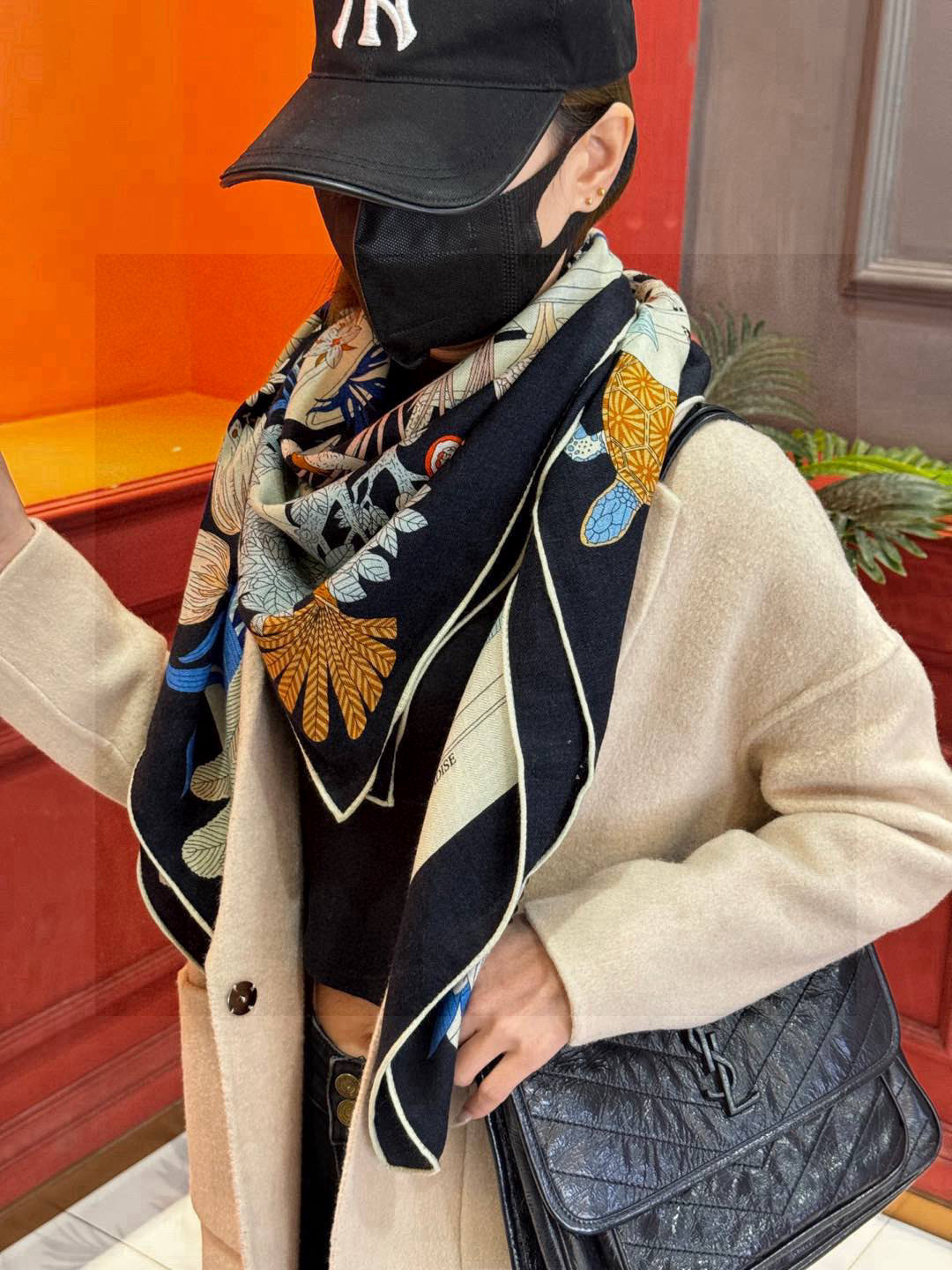 羊绒新款🆕👏买了都说好看‼️推荐💕爱马仕双面同色羊绒方巾,【奇珍乐园双面同色140】顶级工艺超值‼️爱马