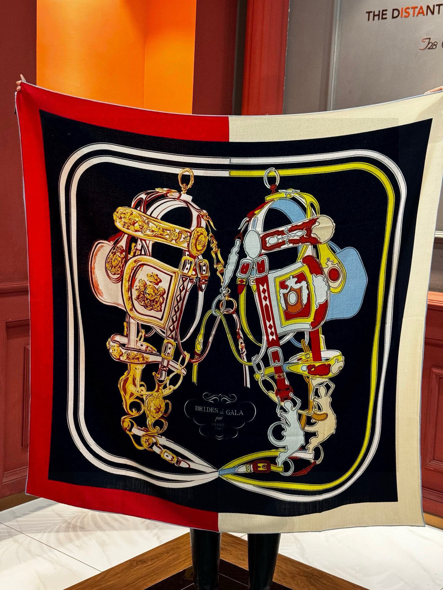 羊绒新款🆕🏇🏇买了都说好看‼️推荐💕【华丽的缰辔双面同色140】羊绒方巾,顶级工艺超值‼️爱马仕专柜爆款