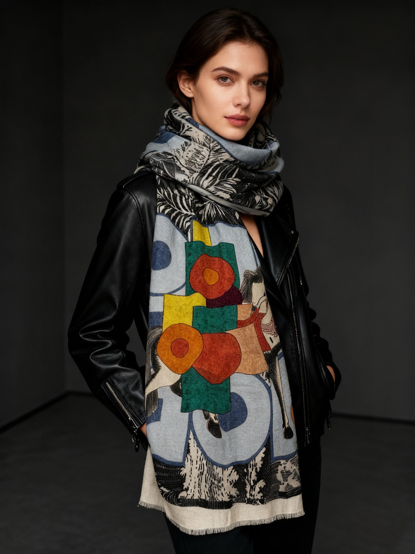 会发光发亮的围巾 爱马仕 专柜同步 买了都说好看羊绒印花‼️推荐💕顶级工艺超值‼️爱马仕专柜爆款🎁🎁羊绒