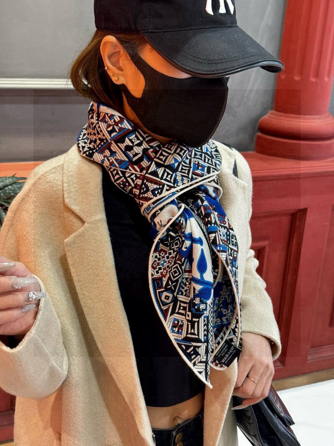 羊绒新款🆕👏👏买了都说好看‼️推荐💕爱马仕双面同色羊绒方巾【美洲豹与蜂鸟双面同色140】,顶级工艺超值‼