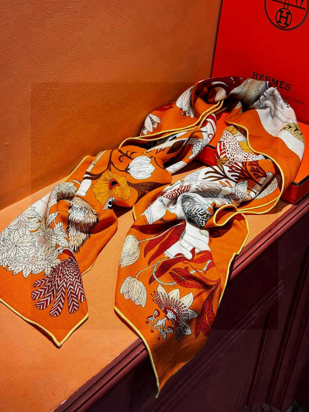 羊绒新款🆕👏买了都说好看‼️推荐💕爱马仕双面同色羊绒方巾,【奇珍乐园双面同色140】顶级工艺超值‼️爱马