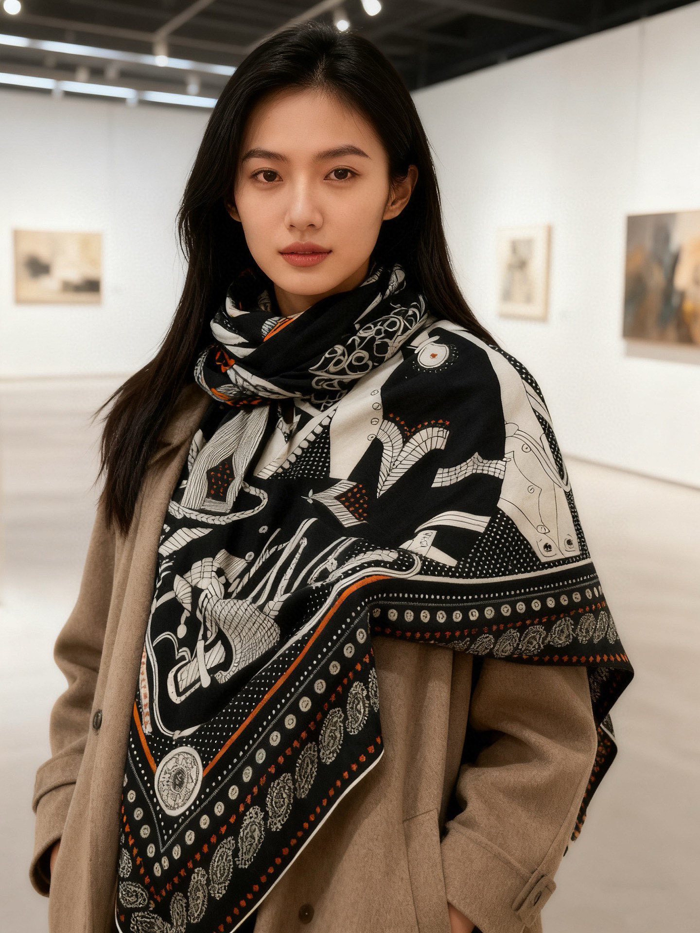 💟羊绒新款🆕👏👏买了都说好看‼️推荐💕爱马仕双面同色羊绒方巾,顶级工艺超值‼️爱马仕专柜爆款🎁💟立体呈现