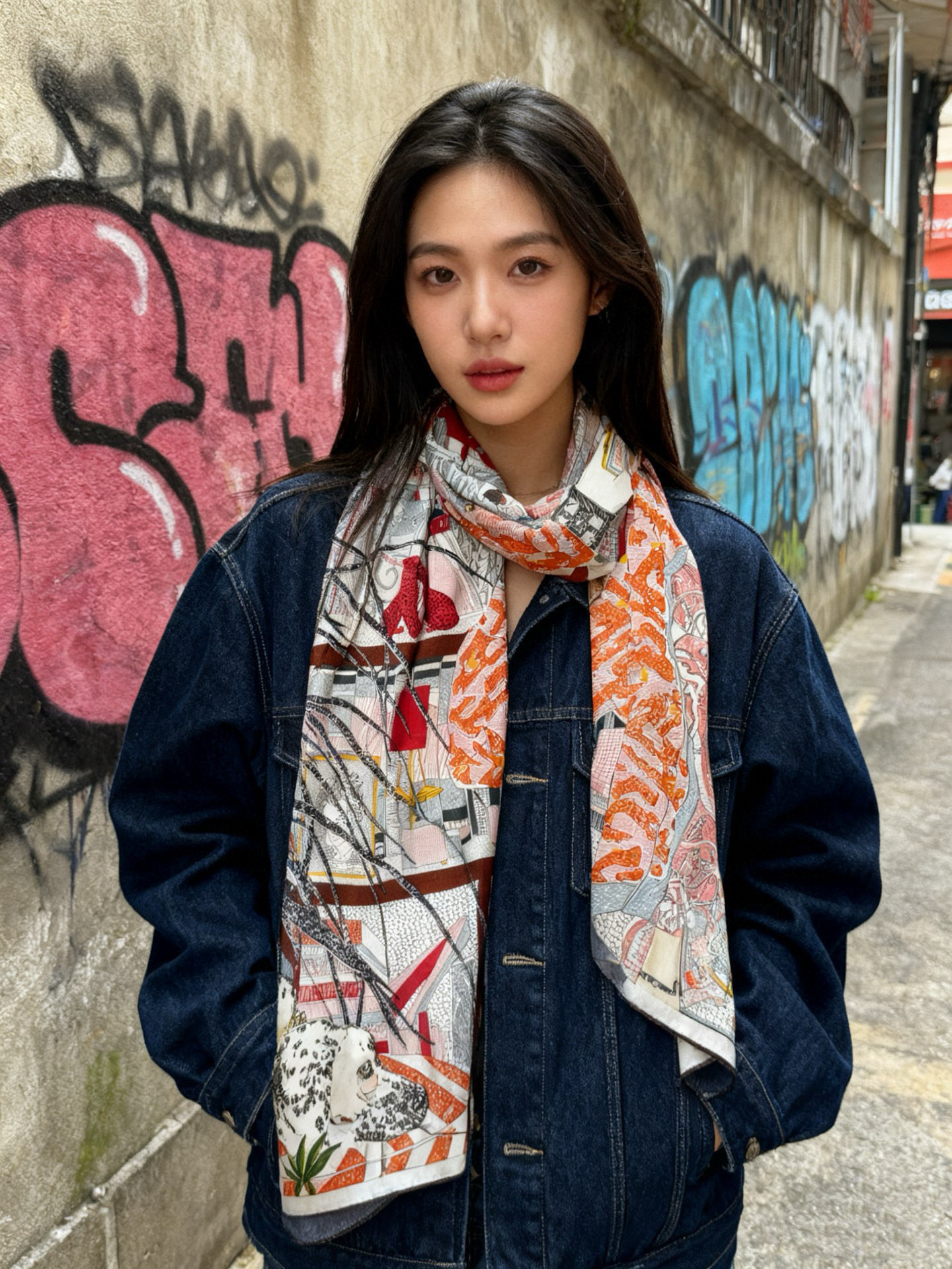 💟2025年秋冬抢先 上新💞【双面同色丝绒方巾】手工卷边山羊绒和真丝混纺披肩（70%羊绒，30%桑蚕丝）