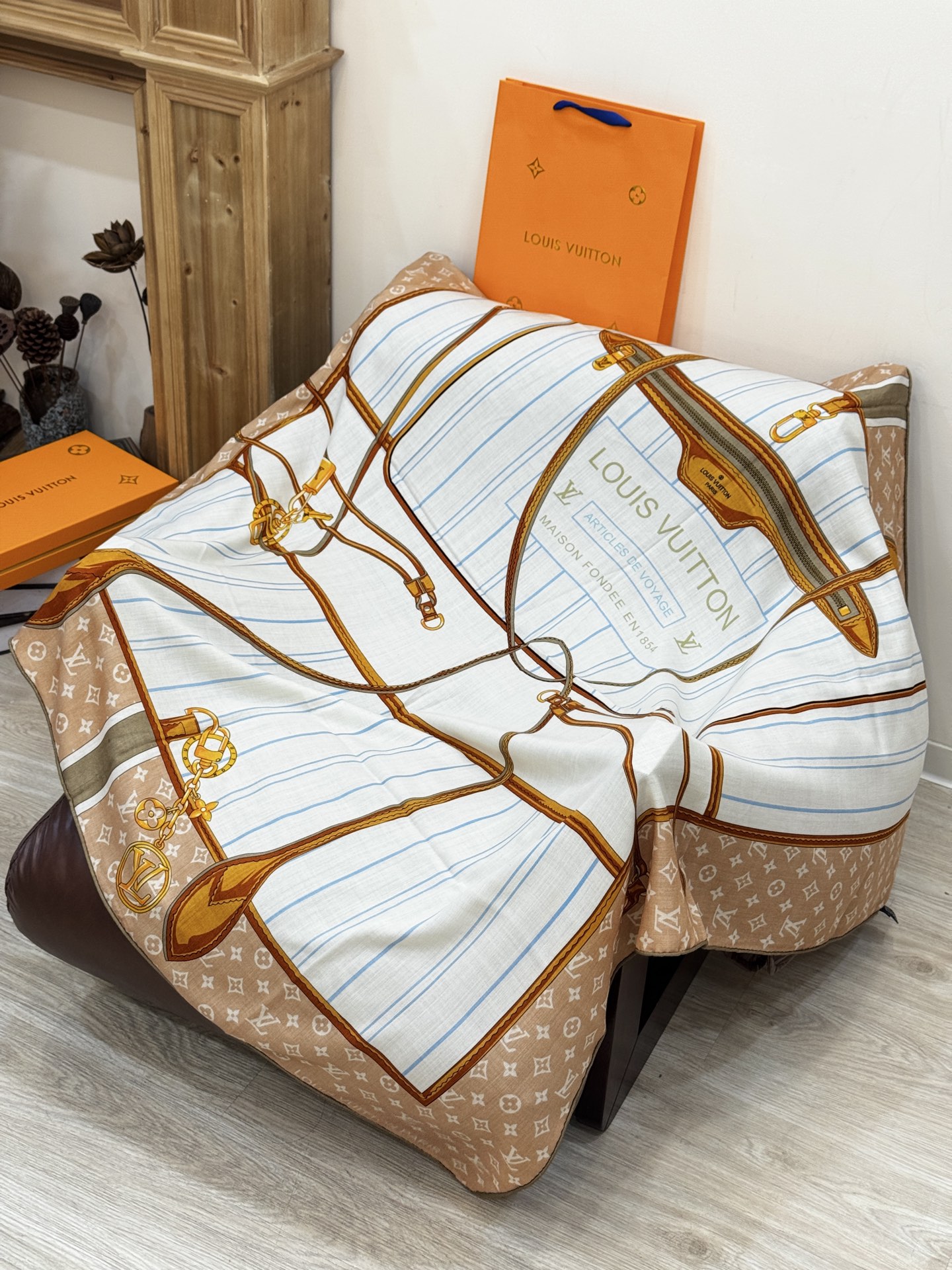 MY NEVERFULL 140丝绒方巾【140顶级丝绒双面同色】My Neverfull 丝绒方巾回溯