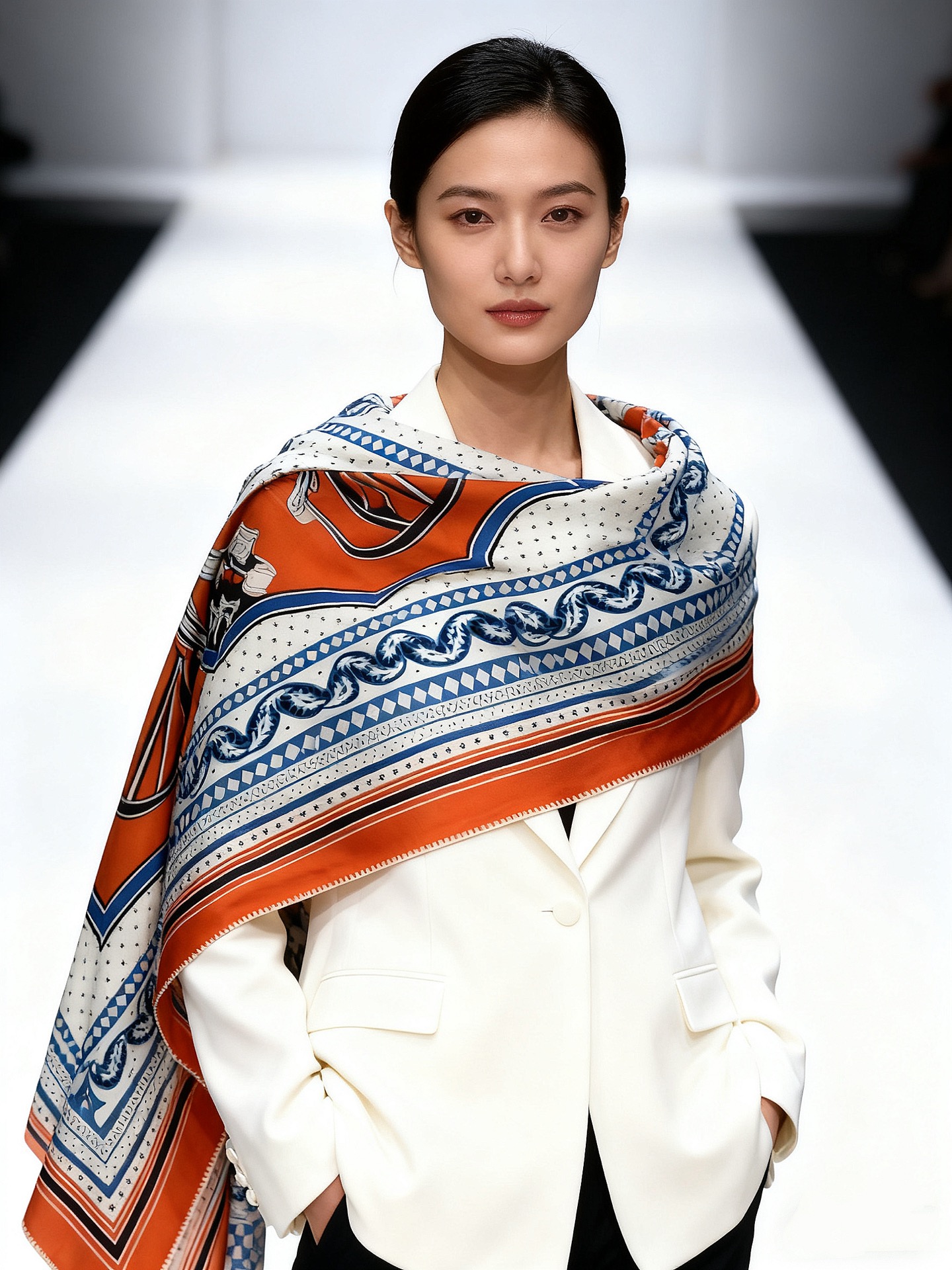 羊绒新款🆕👏👏买了都说好看‼️推荐💕爱马仕双面同色羊绒方巾【双面同色140】，顶级工艺超值‼️爱马仕专柜