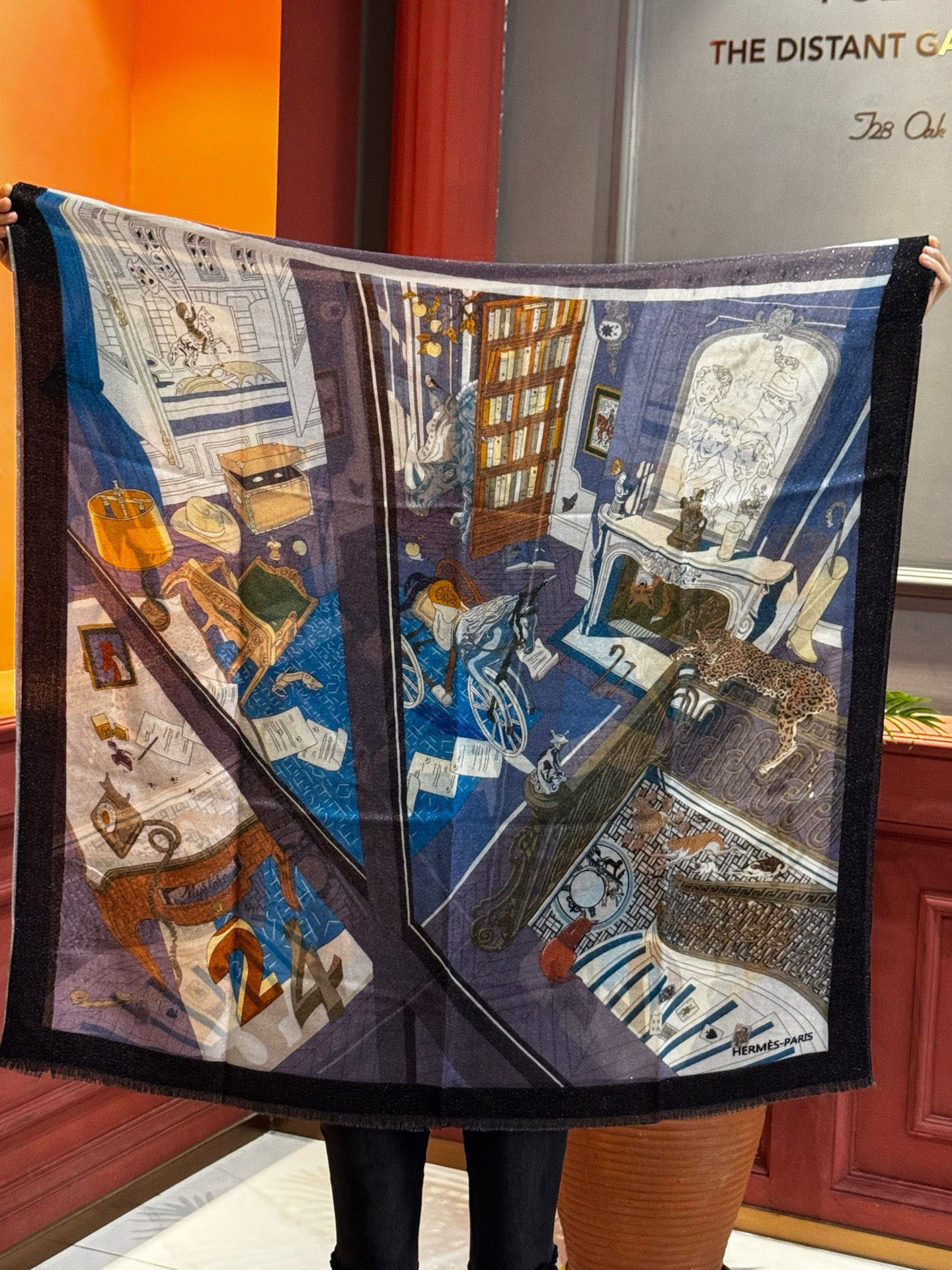 会发光发亮的围巾 爱马仕 专柜同步 买了都说好看羊绒印花‼️推荐💕顶级工艺超值‼️爱马仕专柜爆款🎁🎁羊绒