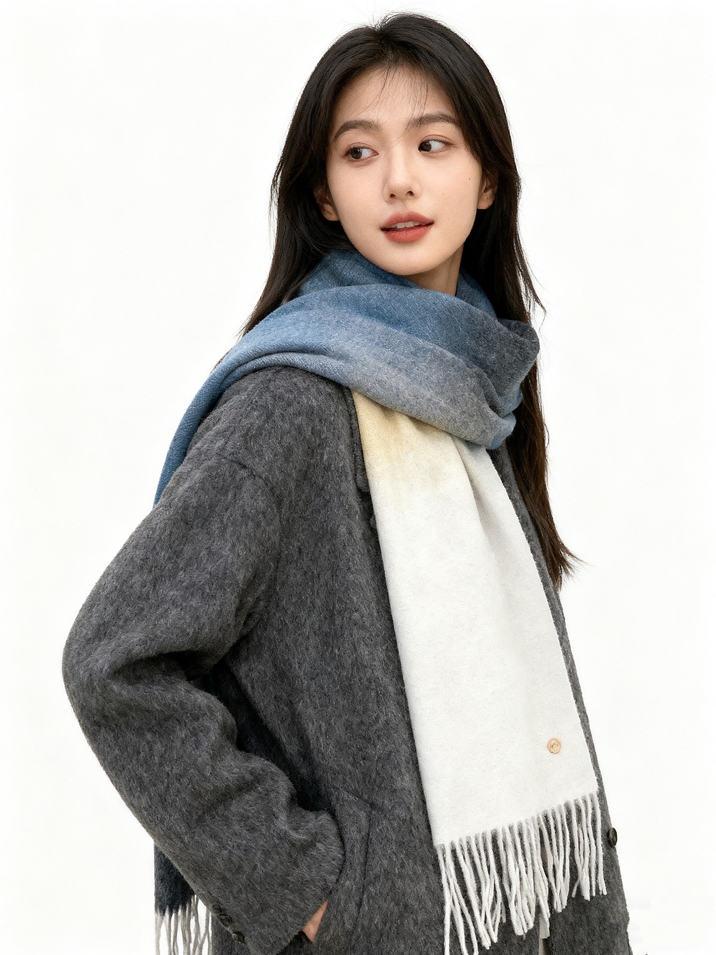 ✨✨太美了😍 【皮安娜】情侣款 美到要尖叫😱专柜最新款🎊英伦欧美范儿「多色渐变」又是一款即时尚又实用的大