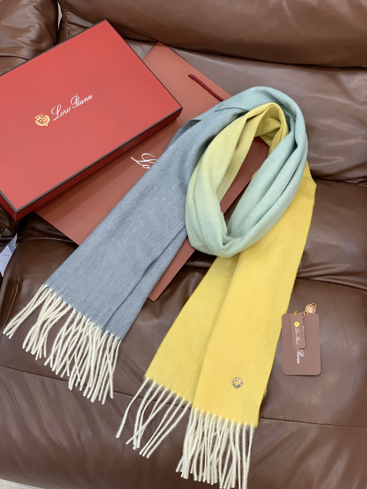 ✨✨太美了😍 【皮安娜】情侣款 美到要尖叫😱专柜最新款🎊英伦欧美范儿「多色渐变」又是一款即时尚又实用的大