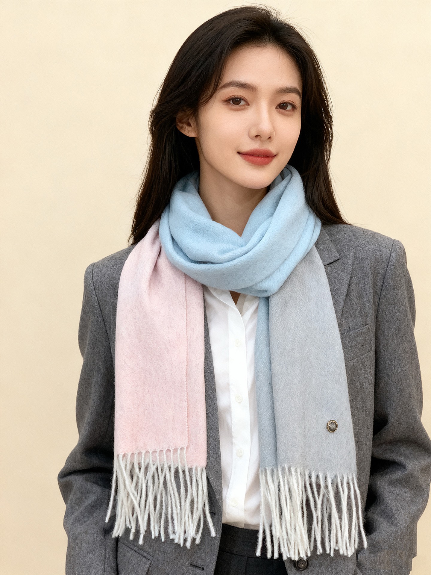 ✨✨太美了😍 【皮安娜】情侣款 美到要尖叫😱专柜最新款🎊英伦欧美范儿「多色渐变」又是一款即时尚又实用的大