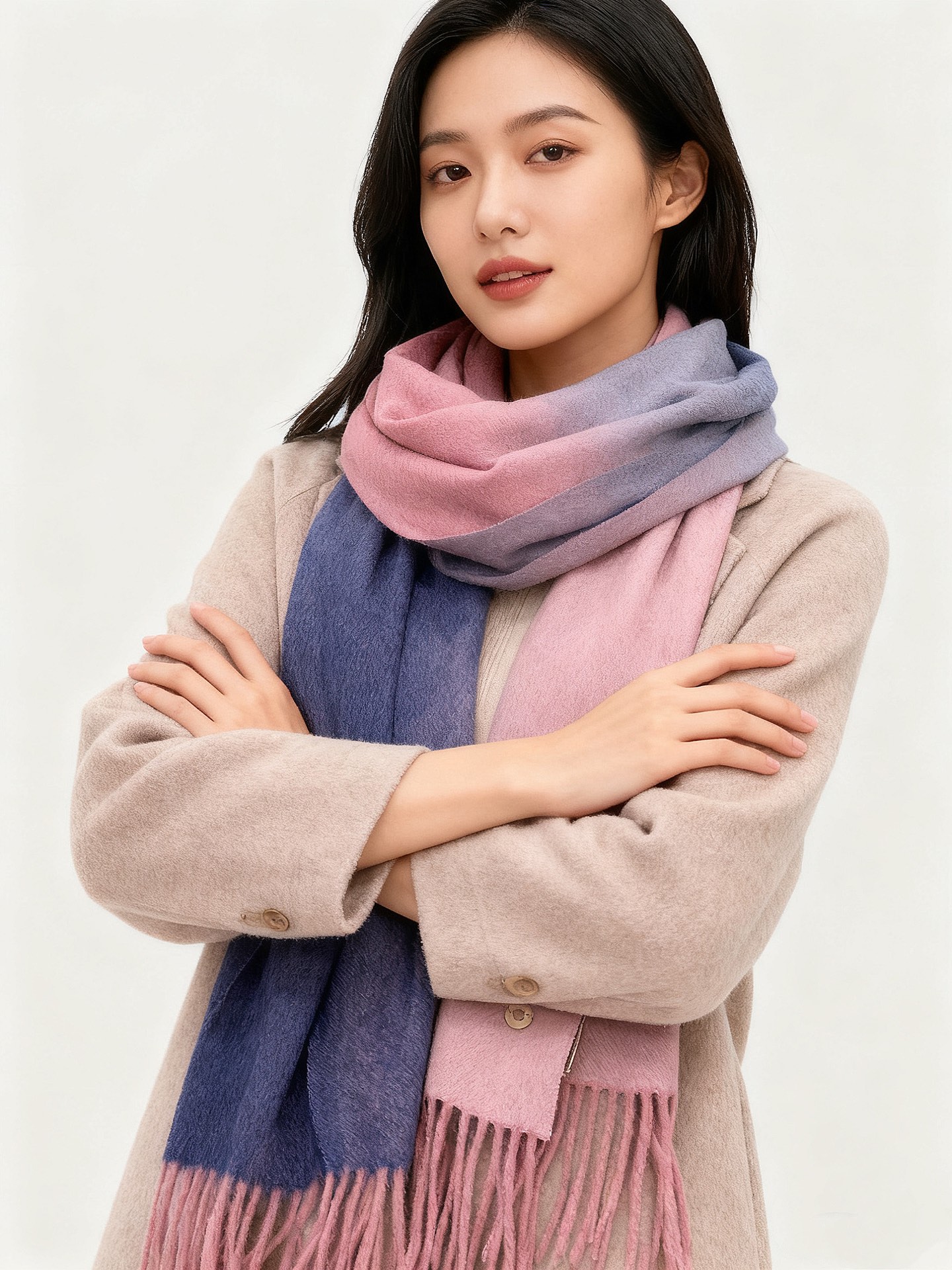 ✨✨太美了😍 【皮安娜】情侣款 美到要尖叫😱专柜最新款🎊英伦欧美范儿「多色渐变」又是一款即时尚又实用的大