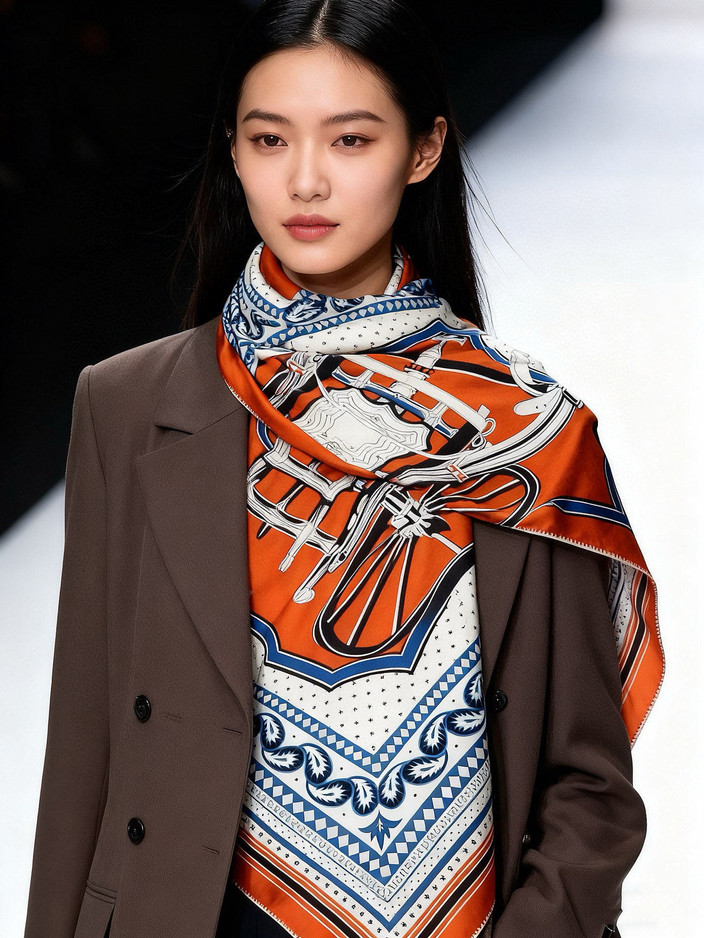 羊绒新款🆕👏👏买了都说好看‼️推荐💕爱马仕双面同色羊绒方巾【双面同色140】，顶级工艺超值‼️爱马仕专柜